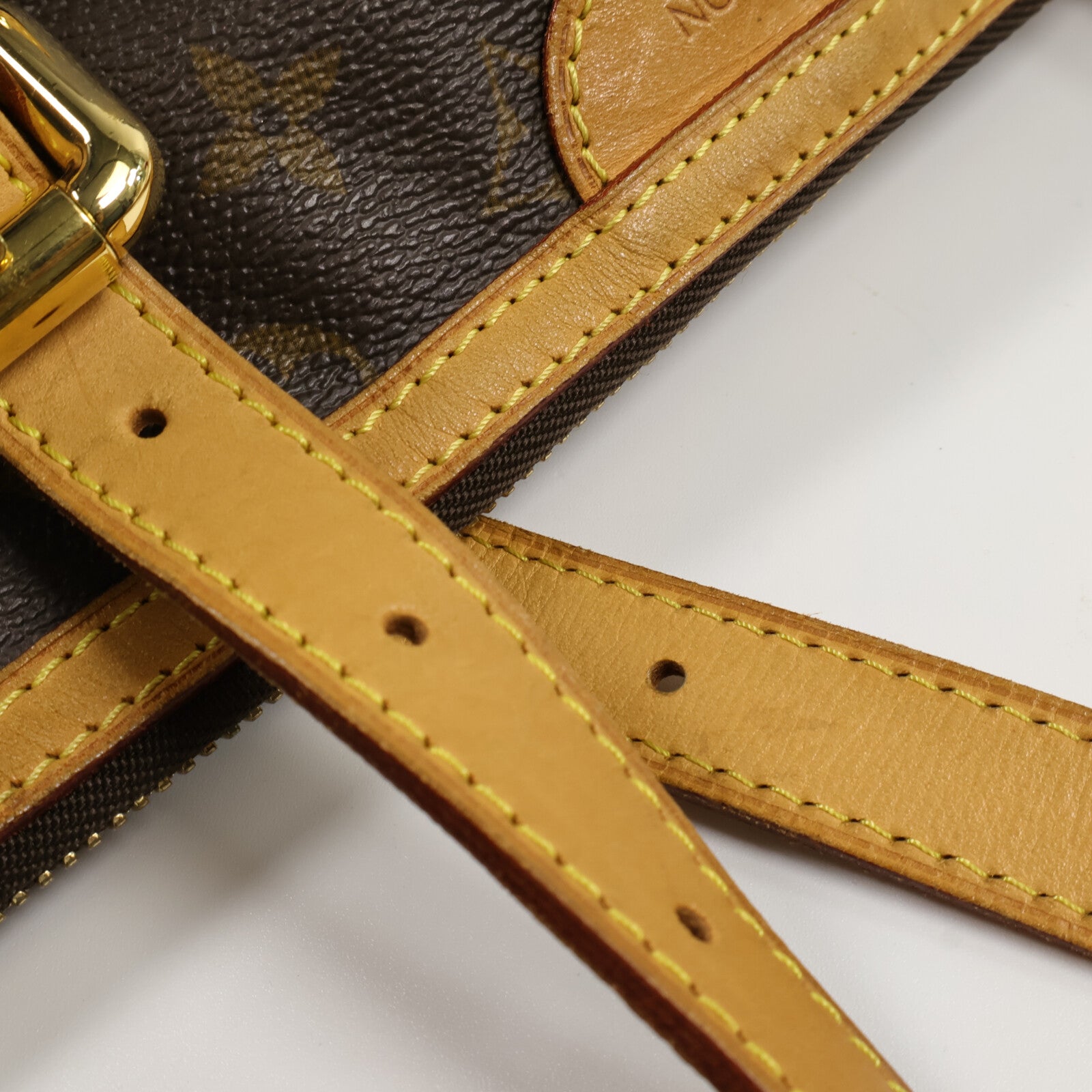 LOUIS VUITTON Monogram Palermo GM手挽肩背兩用袋棕色