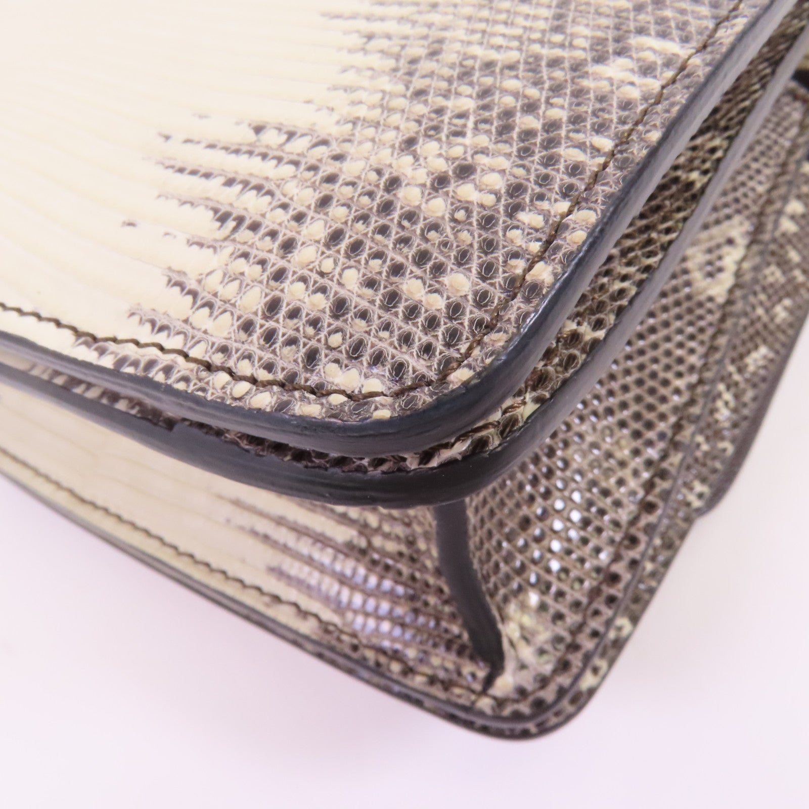 CELINE 【激減優惠】蜥蝪皮革Mini Classic Box金扣肩背袋