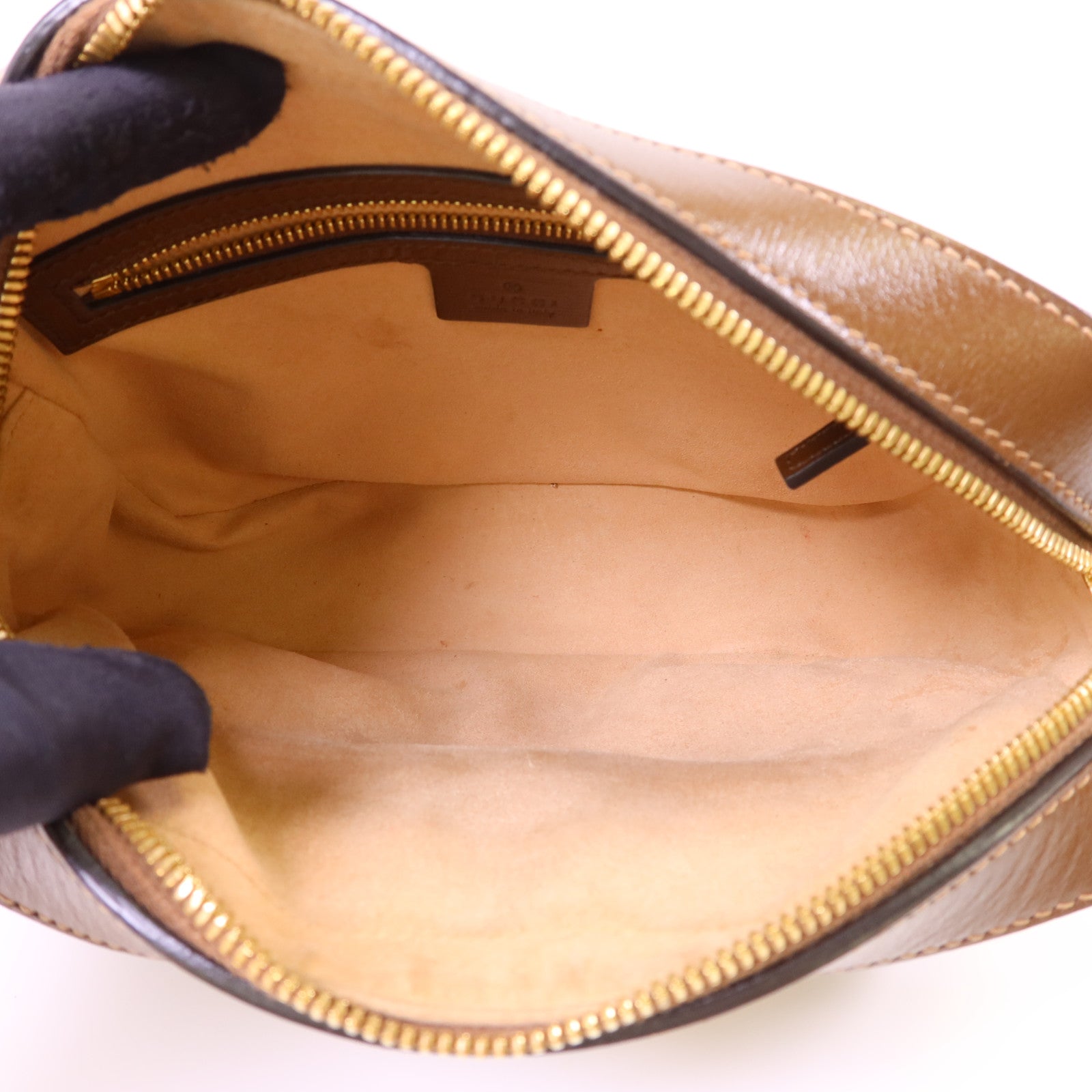 GUCCI 塗層帆布Horsebit 1955 Shoulder Bag金扣肩背袋