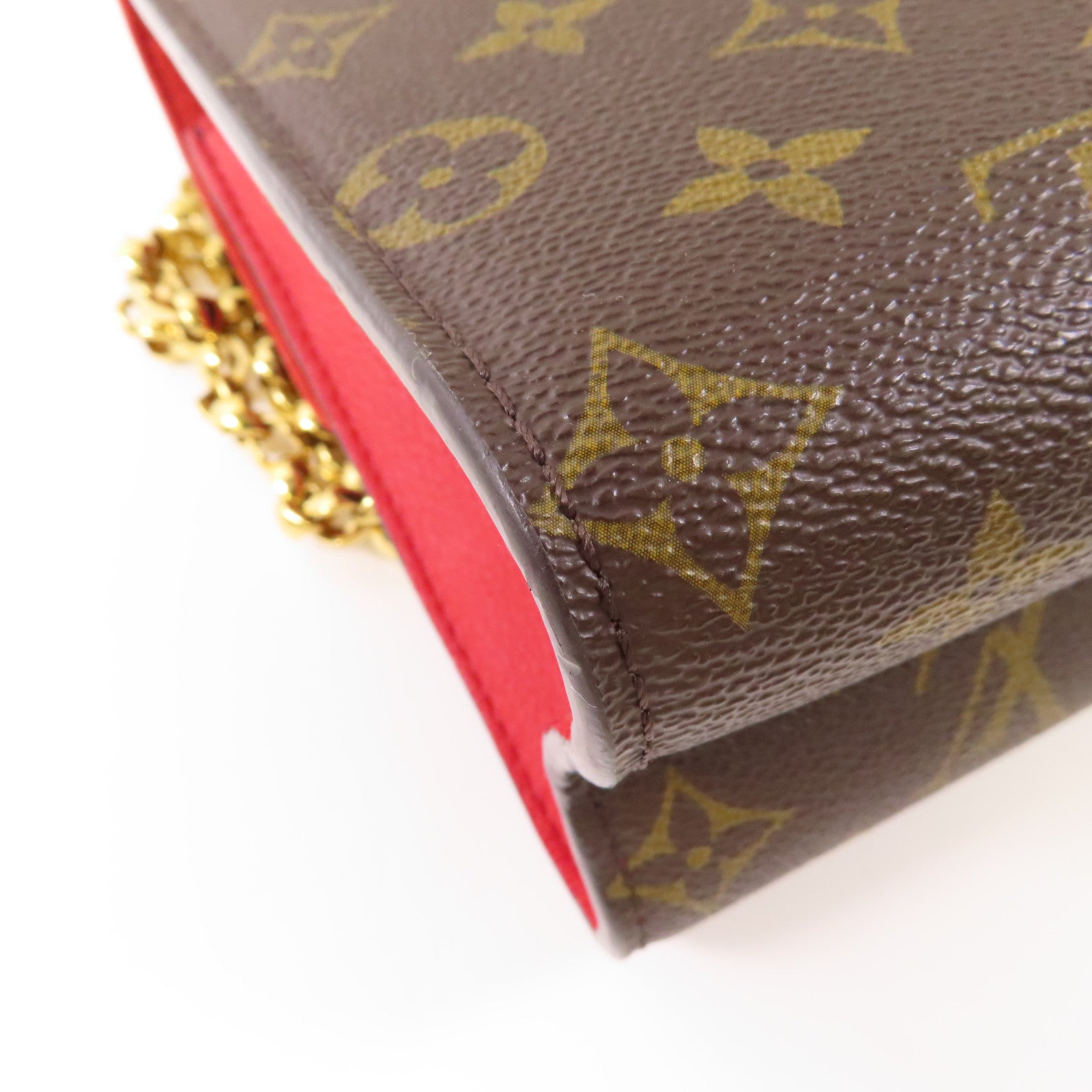 LOUIS VUITTON Monogram Victoire金扣鏈帶肩背袋