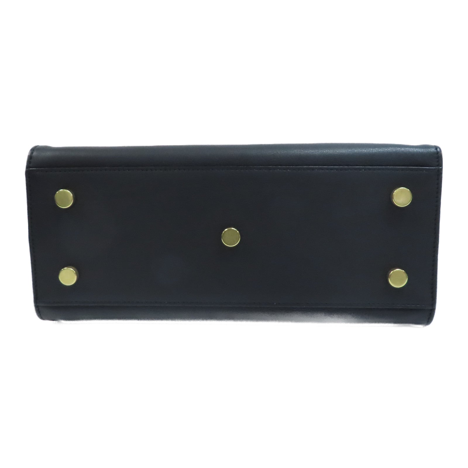 SAINT LAURENT 牛皮皮革2 Way Shoulder金扣手挽肩背兩用袋黑色