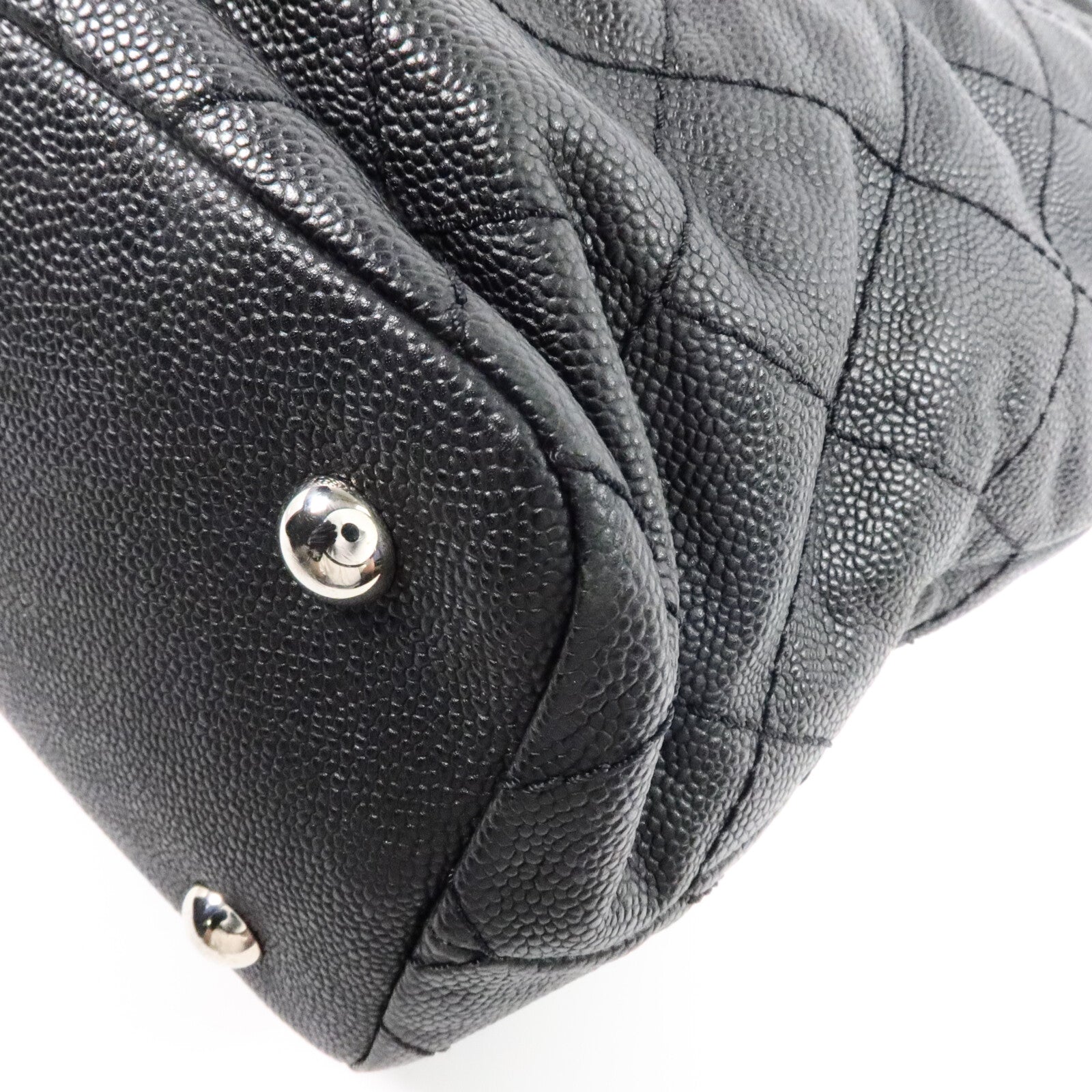 CHANEL 牛皮皮革Grand Shopping Tote鏈帶肩背袋