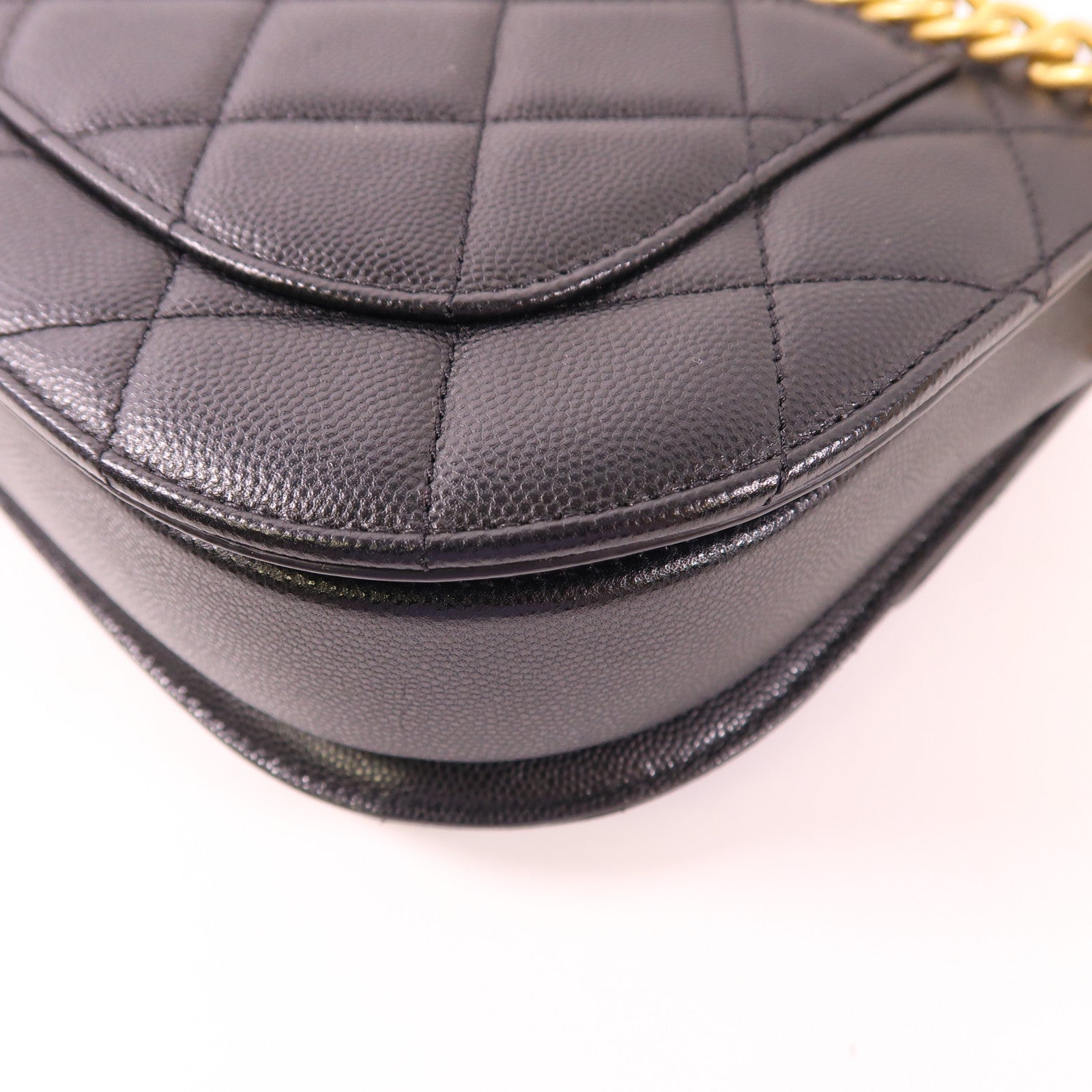 CHANEL 牛皮皮革Shoulder Bag金扣肩背袋