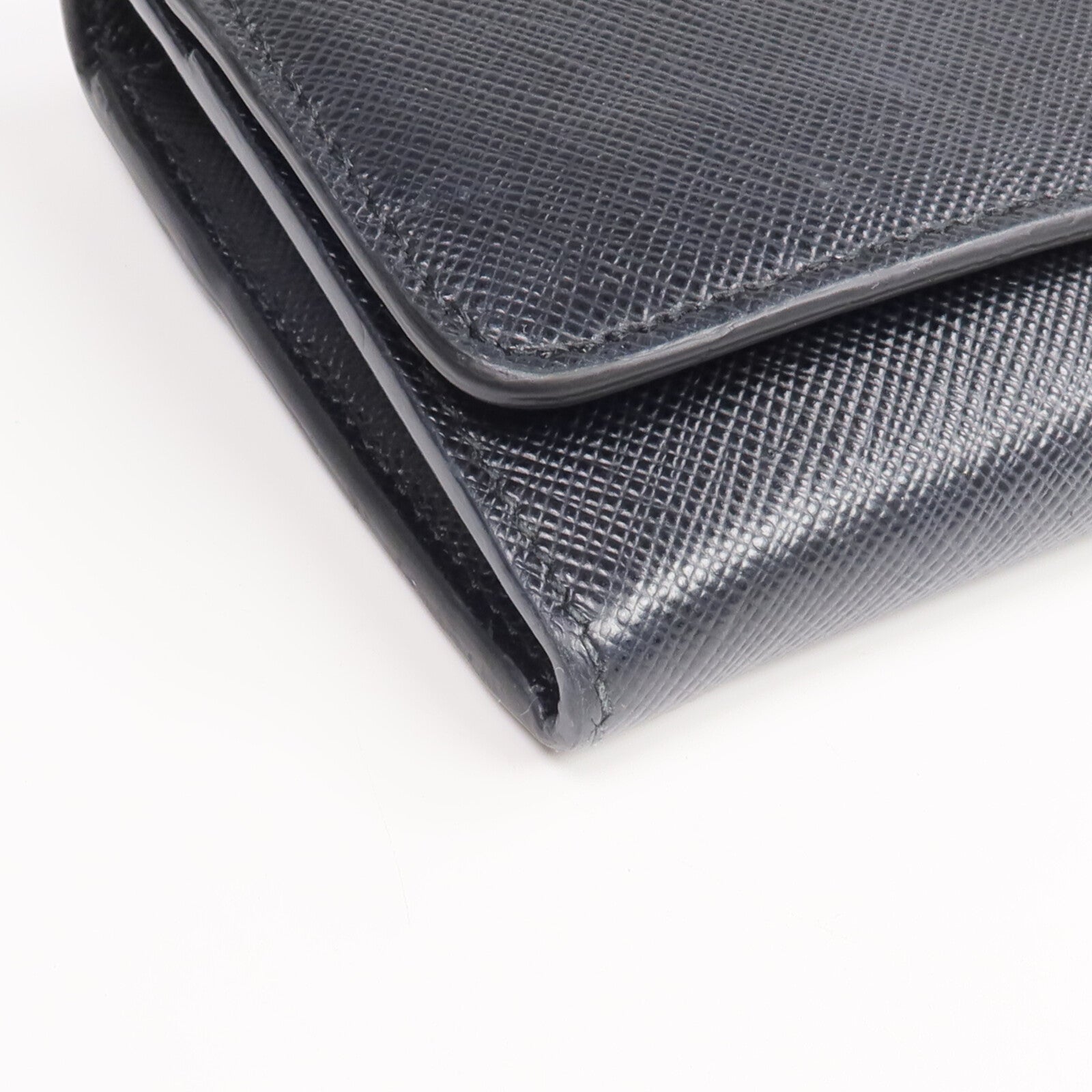 PRADA Saffiano皮革Long Wallet金扣長錢包