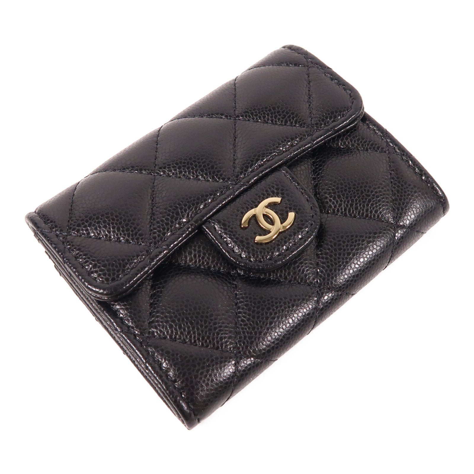 CHANEL 牛皮皮革Card Case金扣卡片套
