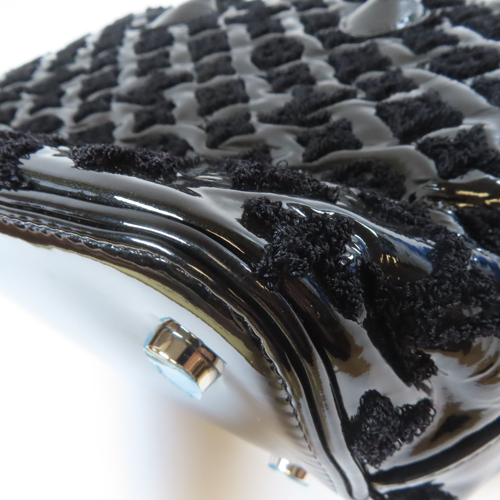 LOUIS VUITTON 【激減優惠】Monogram Fascination Lock It BB Bouclette銀扣手挽袋黑色