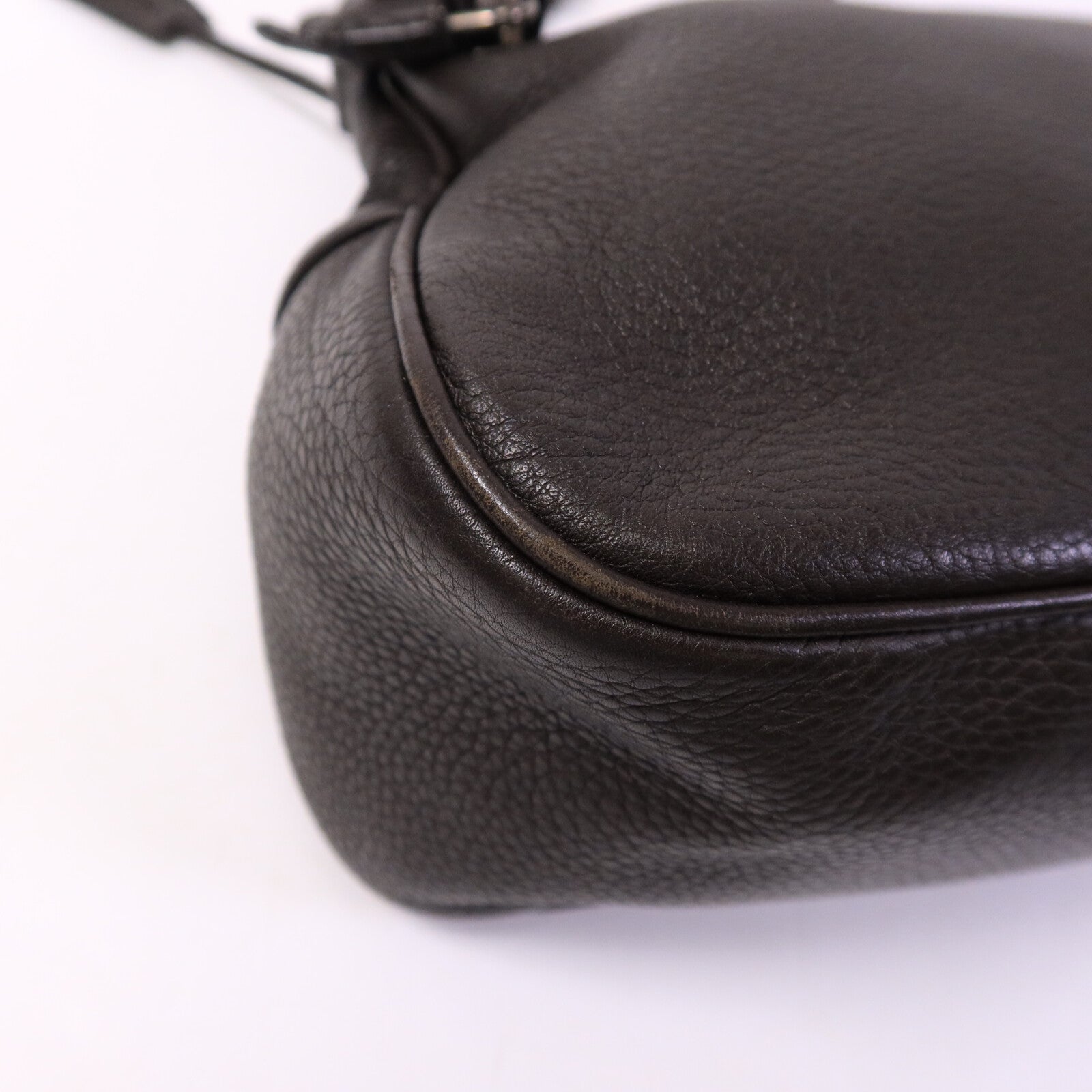 PRADA 牛皮皮革Shoulder Bag銀扣肩背袋