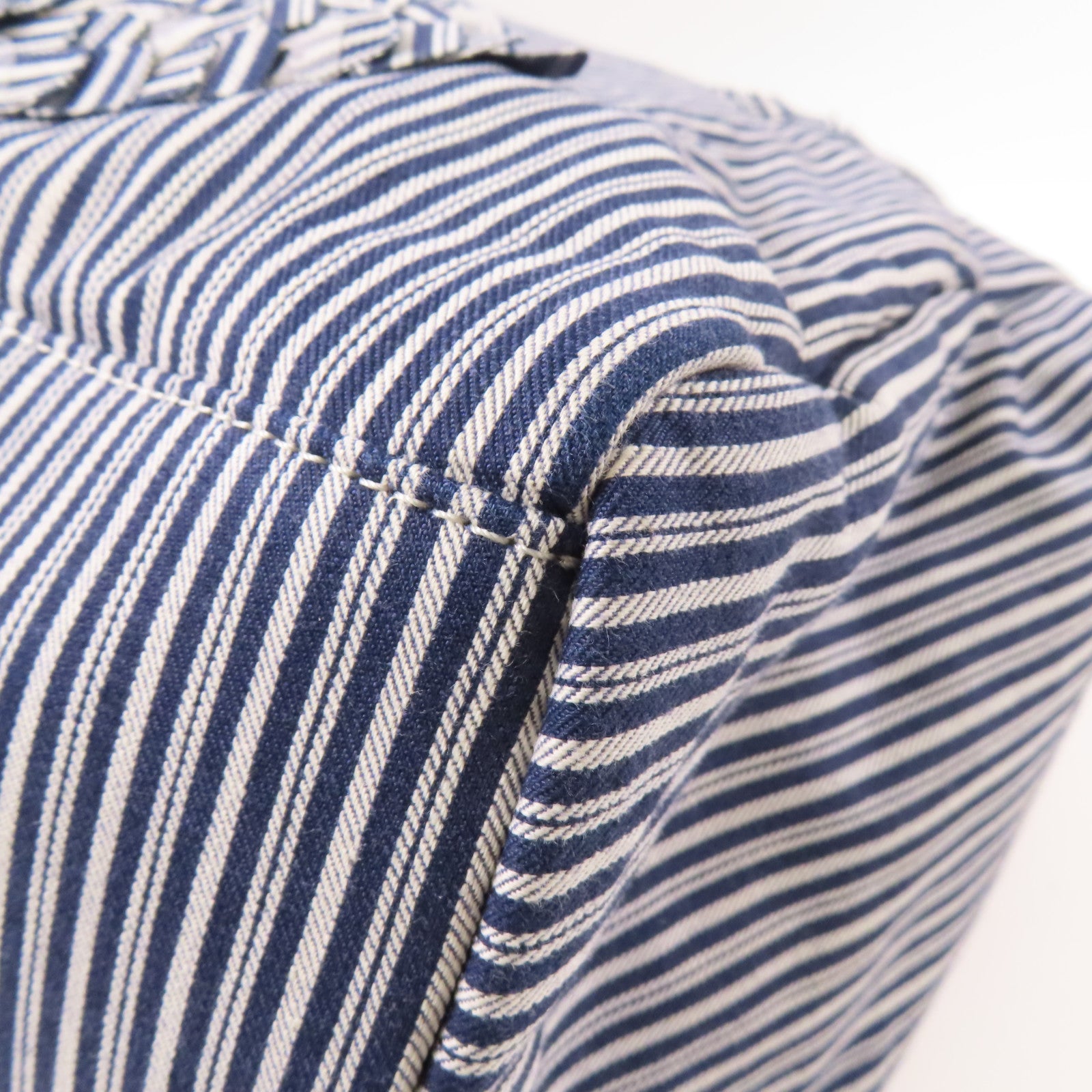 CHANEL 帆布CC Striped Tote Bag銀扣手挽袋