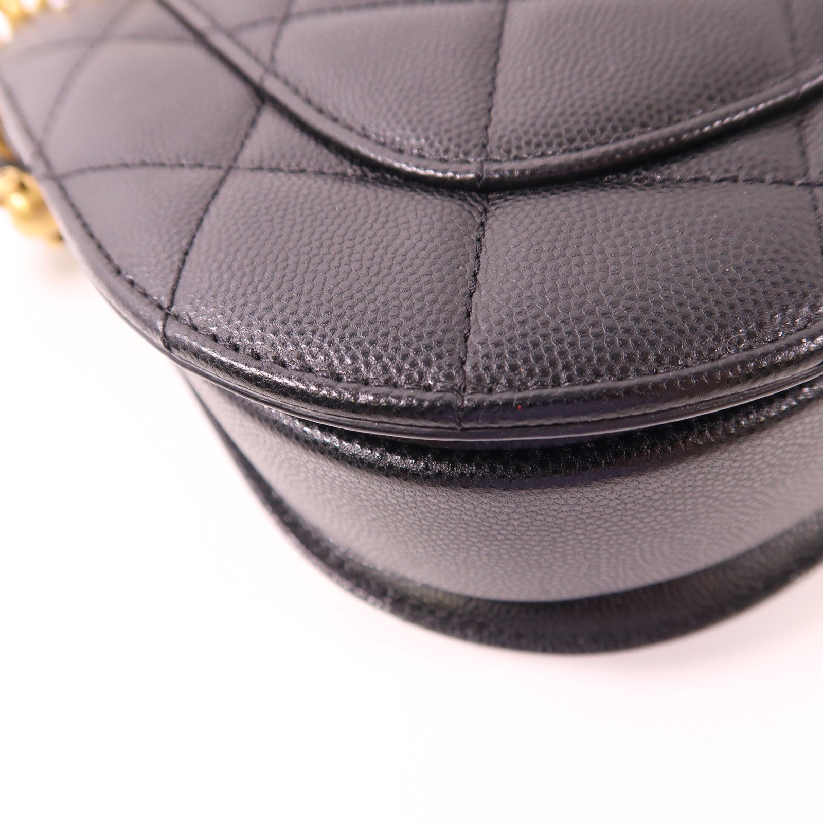 CHANEL 牛皮皮革Shoulder Bag金扣肩背袋