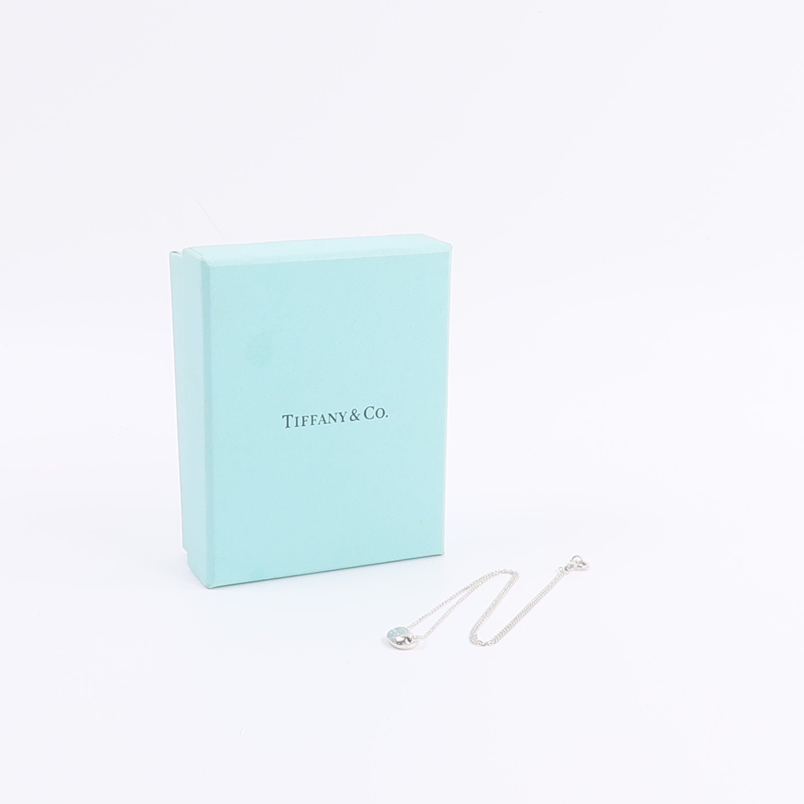 TIFFANY＆CO 925純銀Bean Design Nacklace項鍊