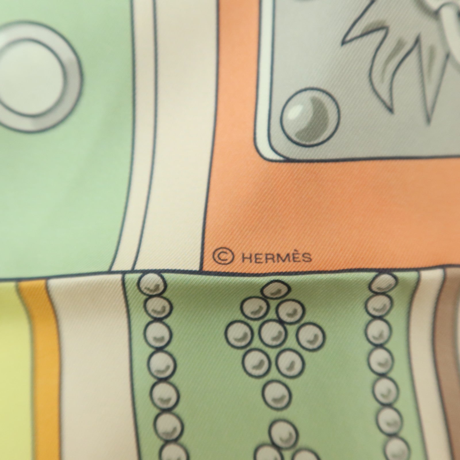 HERMES 絲質Maxi Twilly絲巾