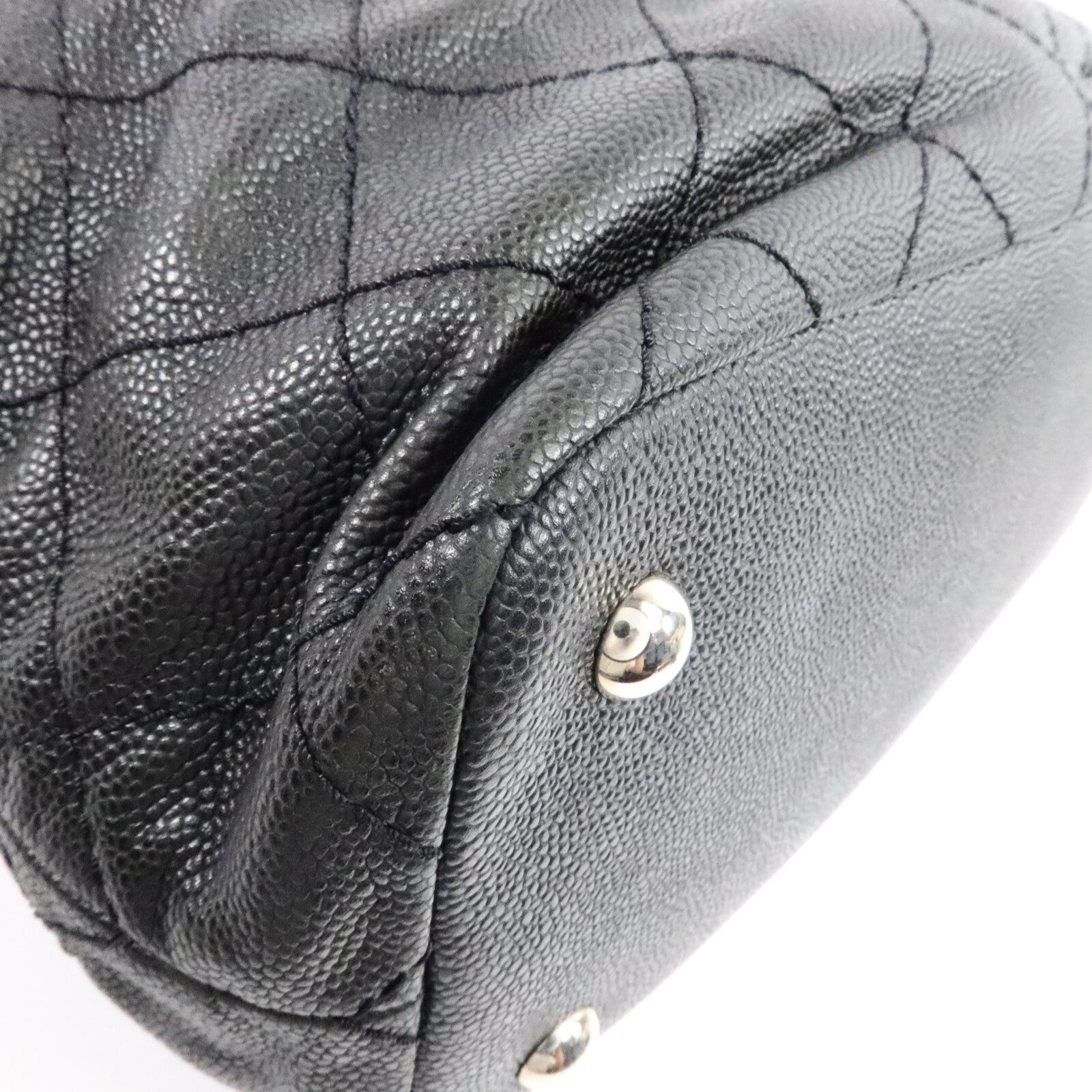CHANEL 牛皮皮革Grand Shopping Tote鏈帶肩背袋
