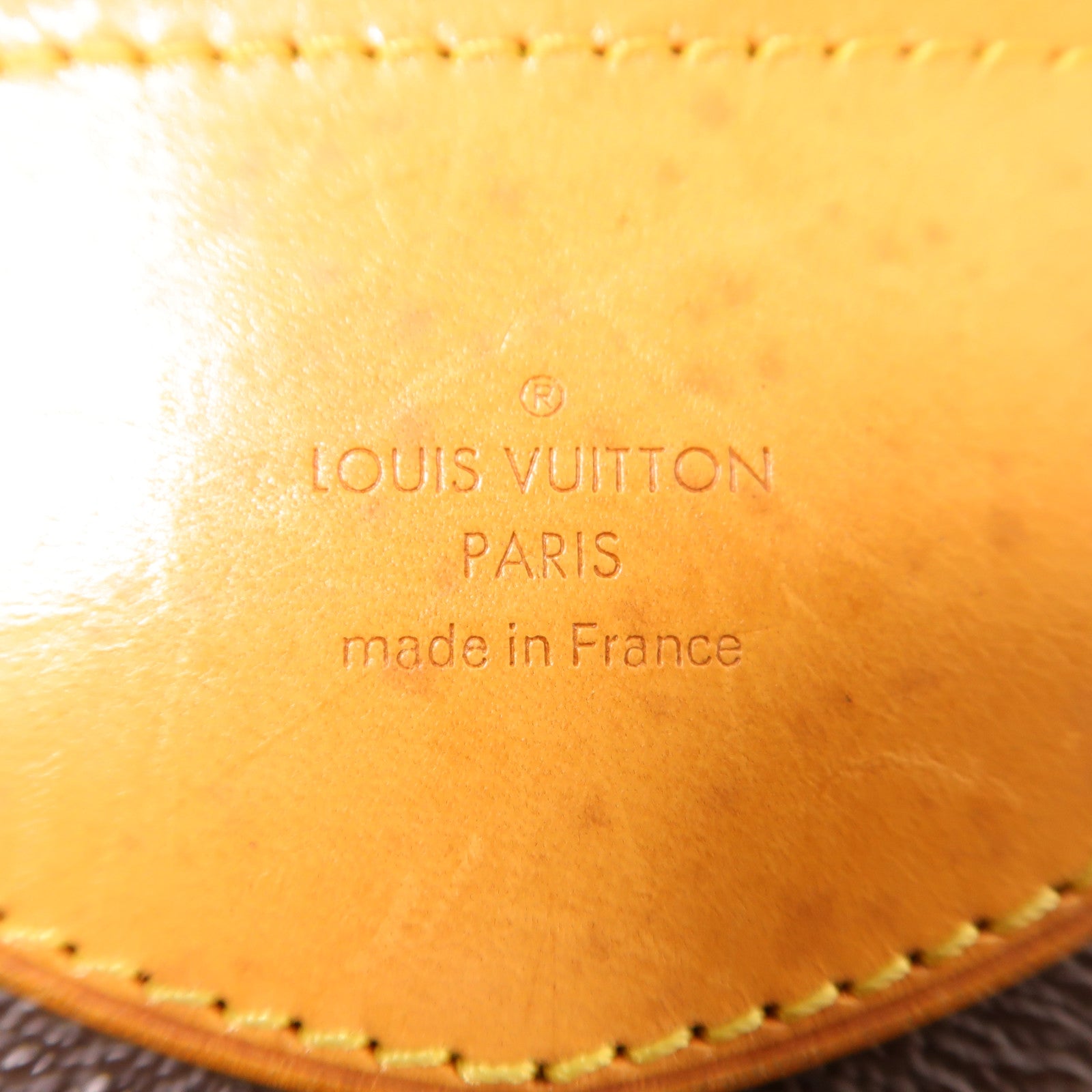LOUIS VUITTON Monogram Stresa PM金扣肩背袋棕色