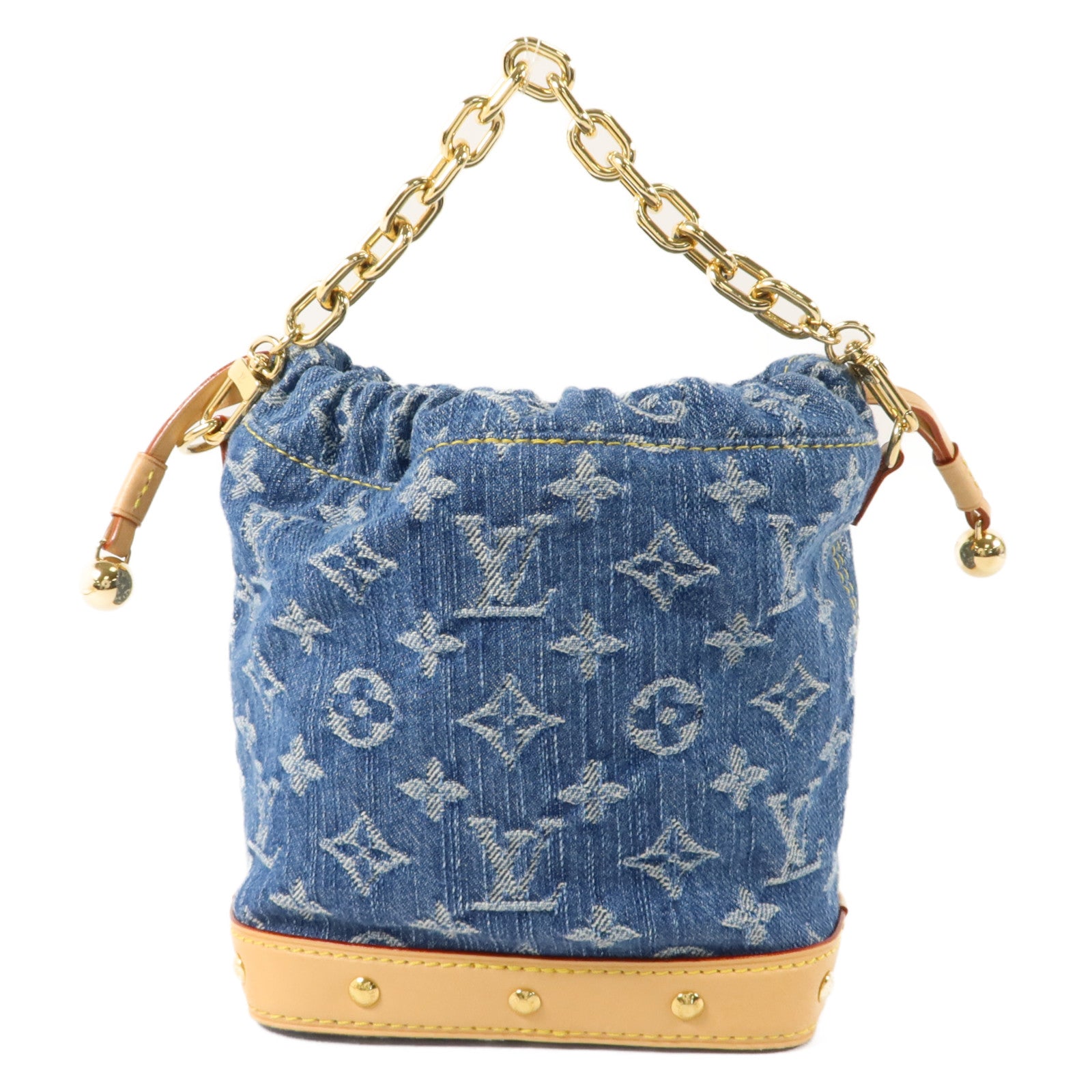 LOUIS VUITTON Monogram Denim Nano Noe手挽肩背兩用袋