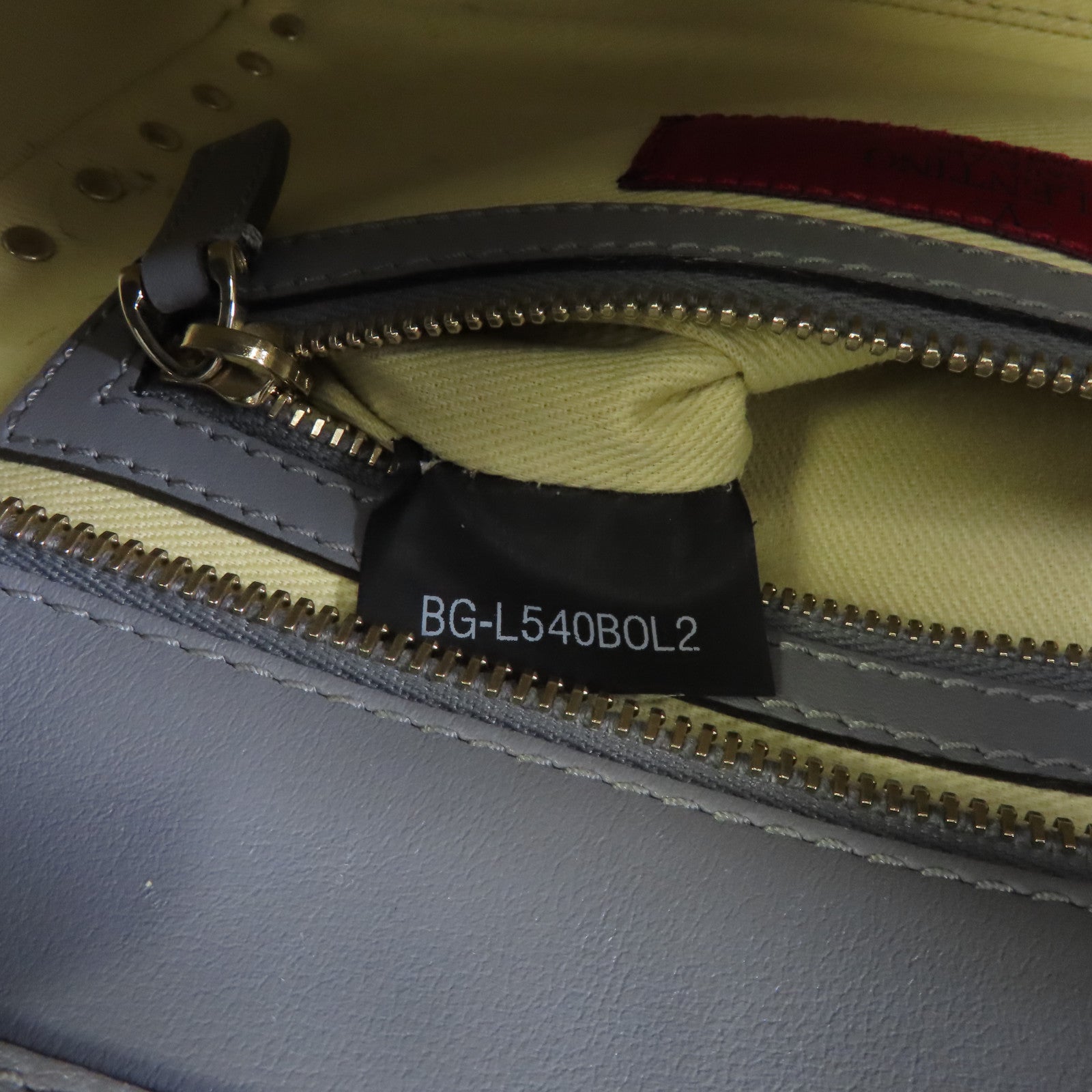 Valentino 【激減優惠】牛皮皮革Rockstud 2way Tote Bag金扣手挽肩背兩用袋灰色