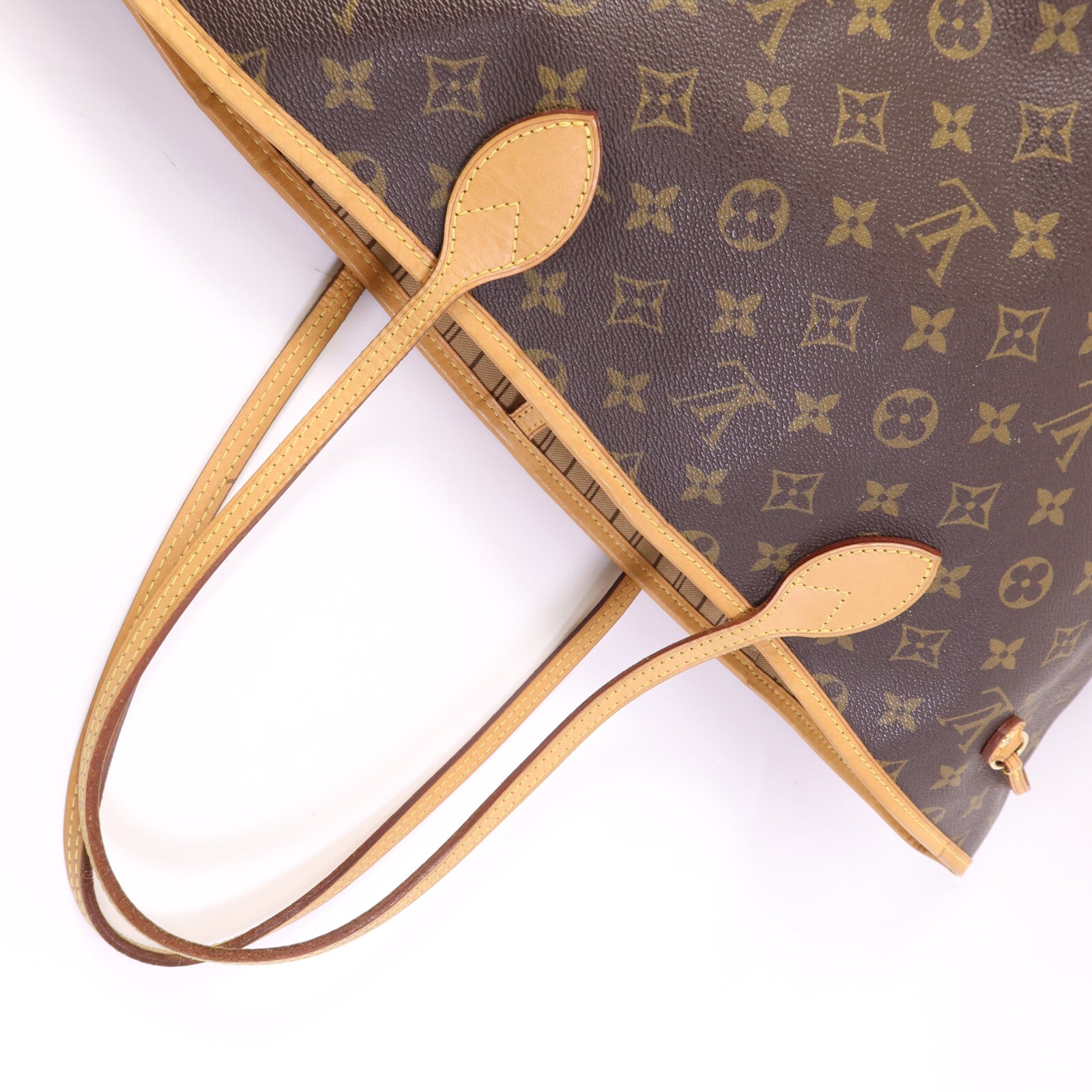 LOUIS VUITTON Monogram Neverfull GM金扣手挽袋
