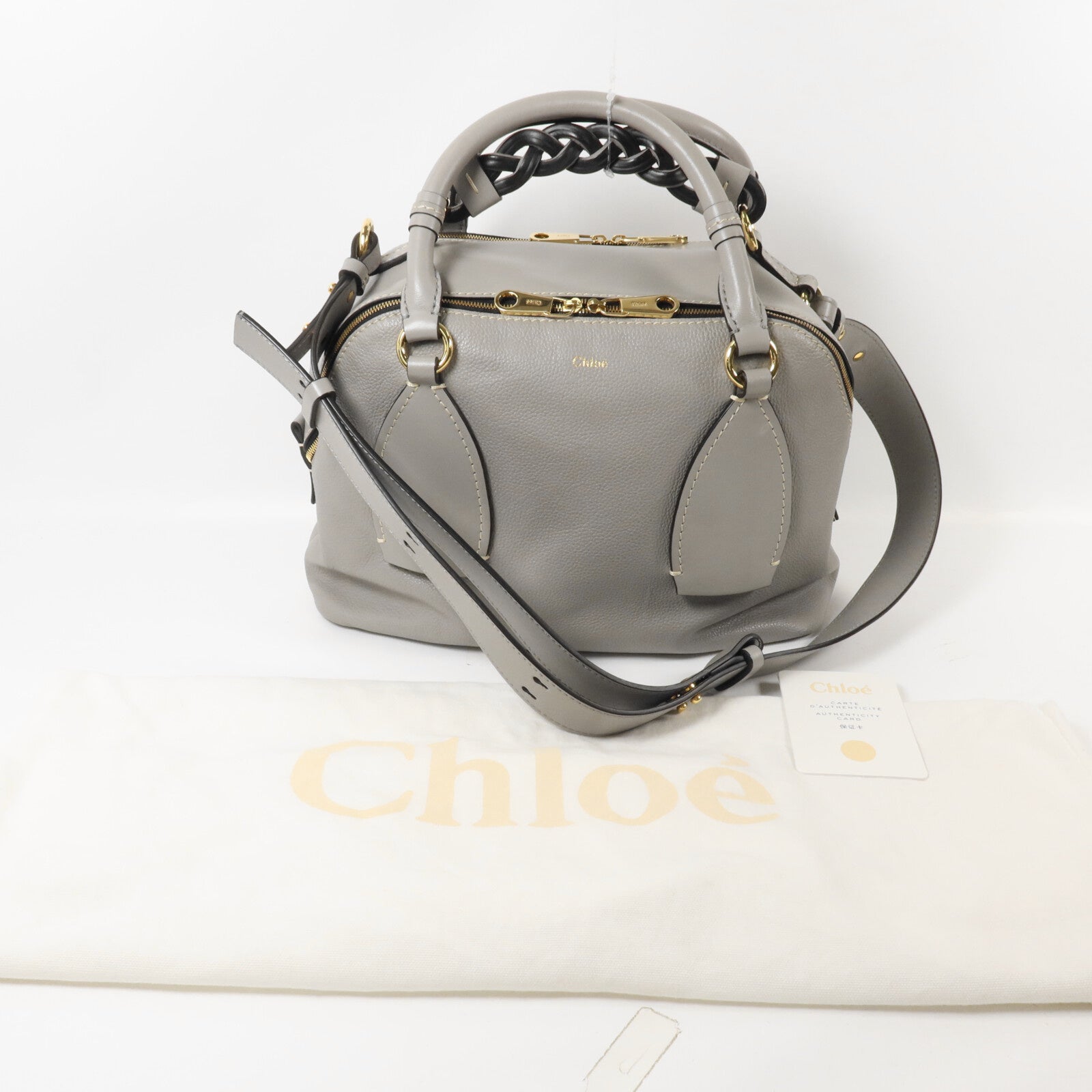 Chloe 牛皮皮革Daria Medium手挽肩背兩用袋