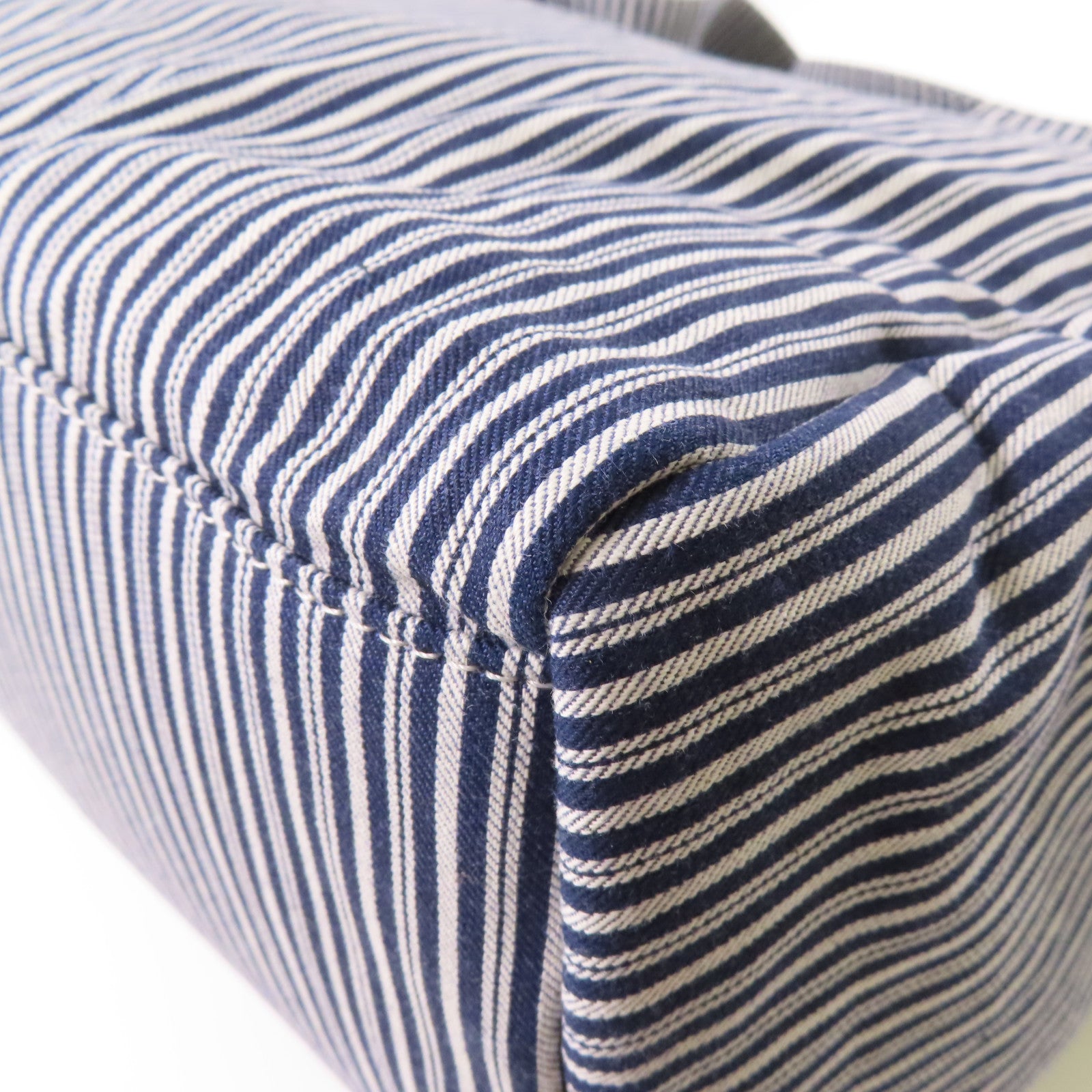 CHANEL 帆布CC Striped Tote Bag銀扣手挽袋