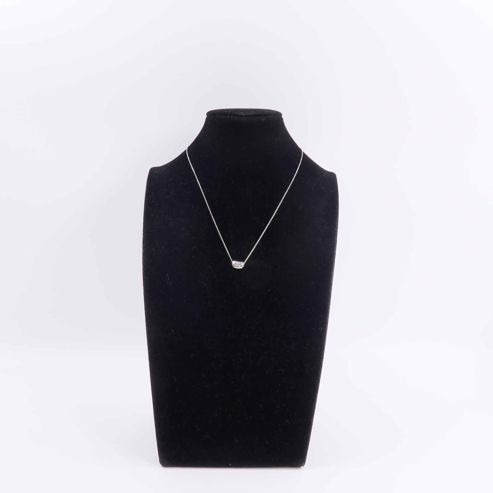 TIFFANY＆CO 925純銀Bean Design Nacklace項鍊