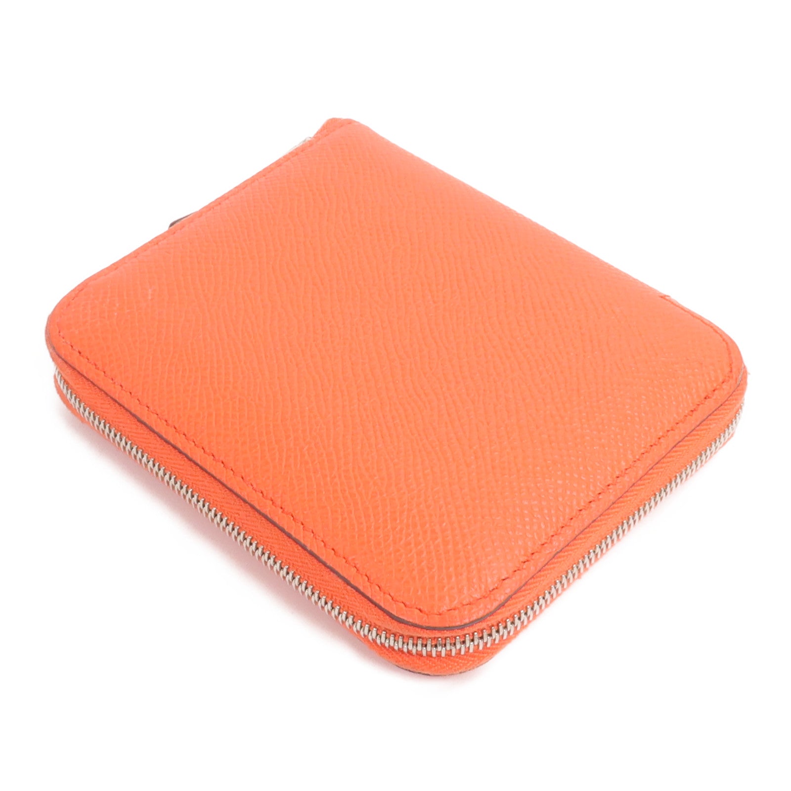 HERMES Epsom皮革Silk'In Compact Wallet錢包Capucine