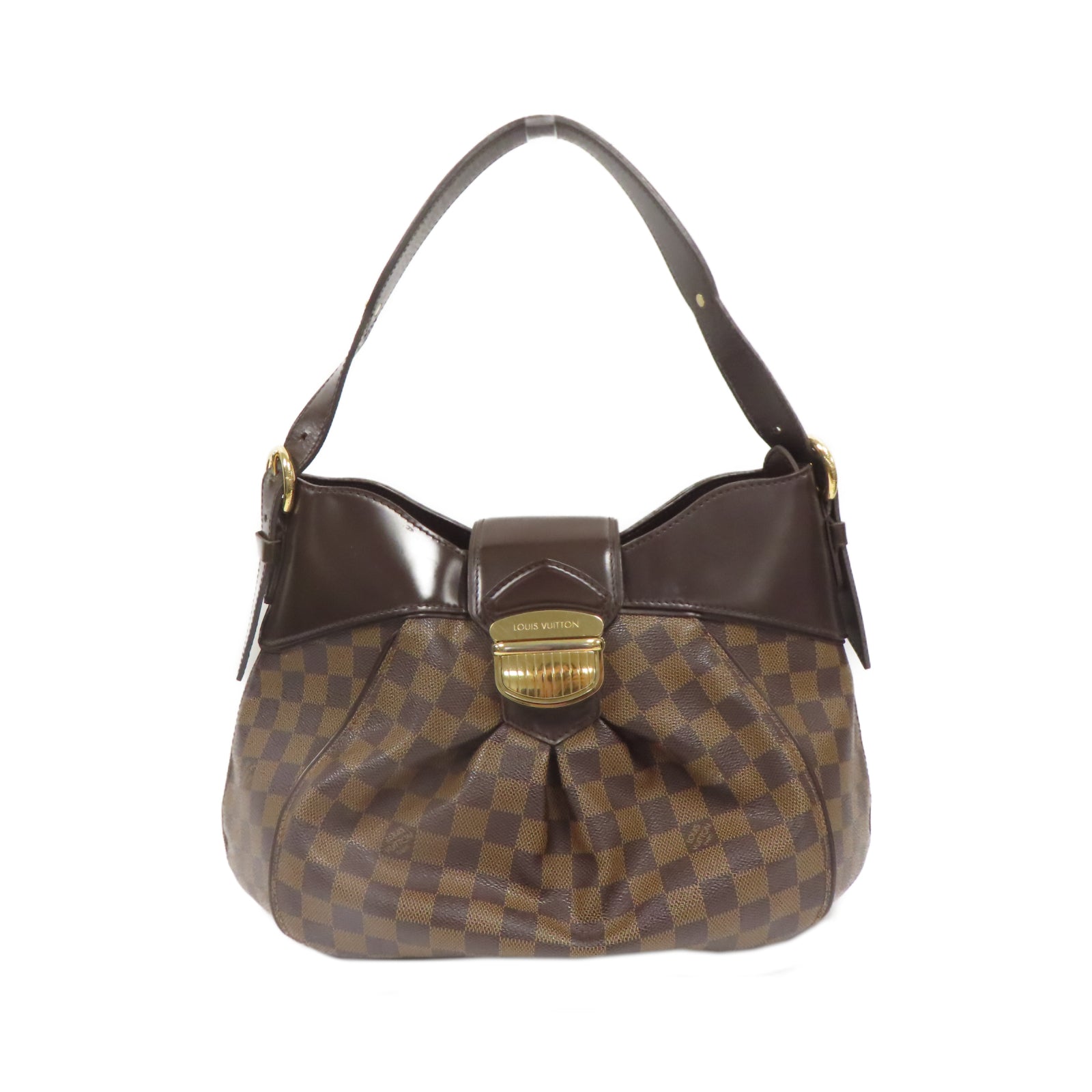 LOUIS VUITTON **【激減優惠】Damier Sistina PM金扣手挽袋啡色