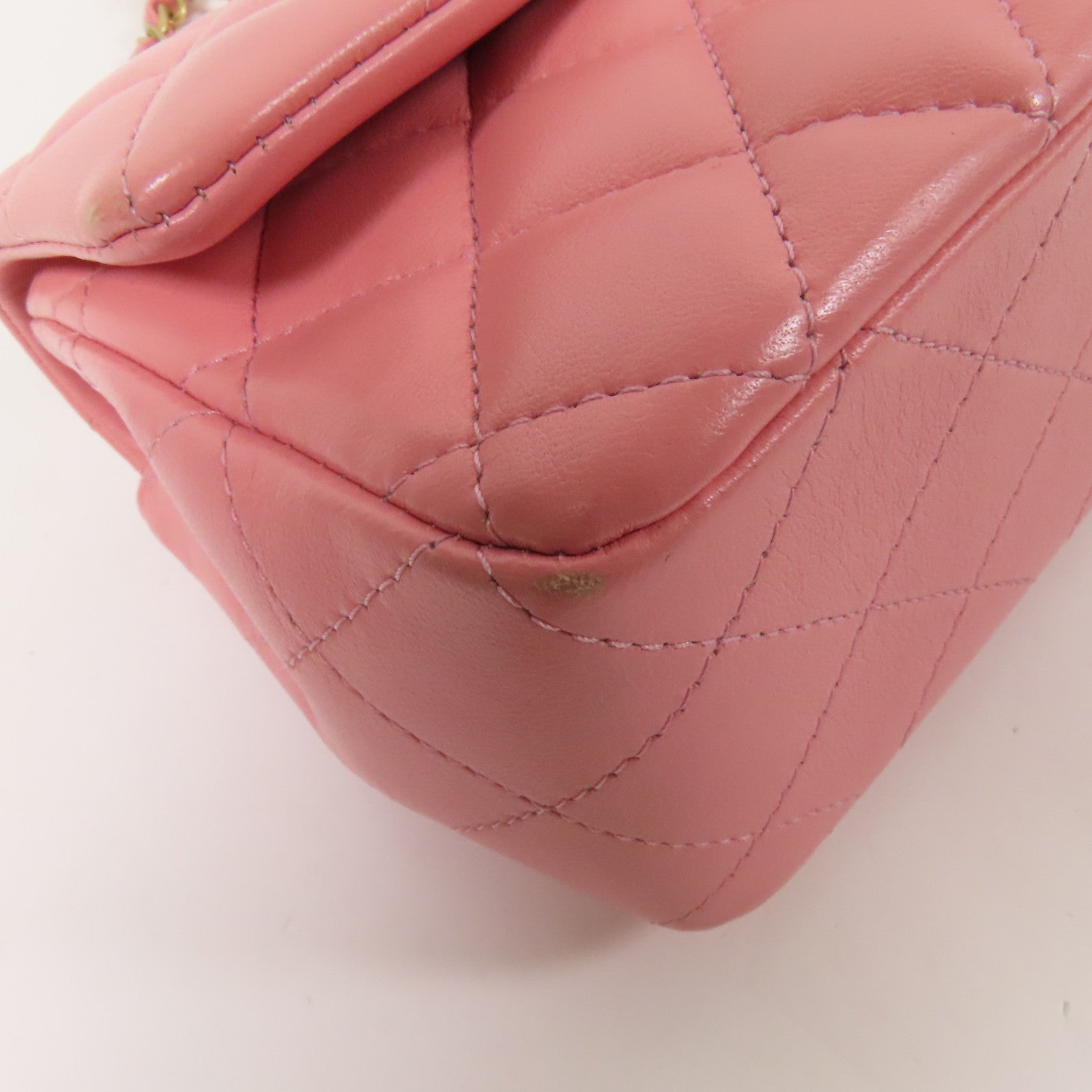 CHANEL 羊皮皮革Classic 20金扣鏈帶肩背袋