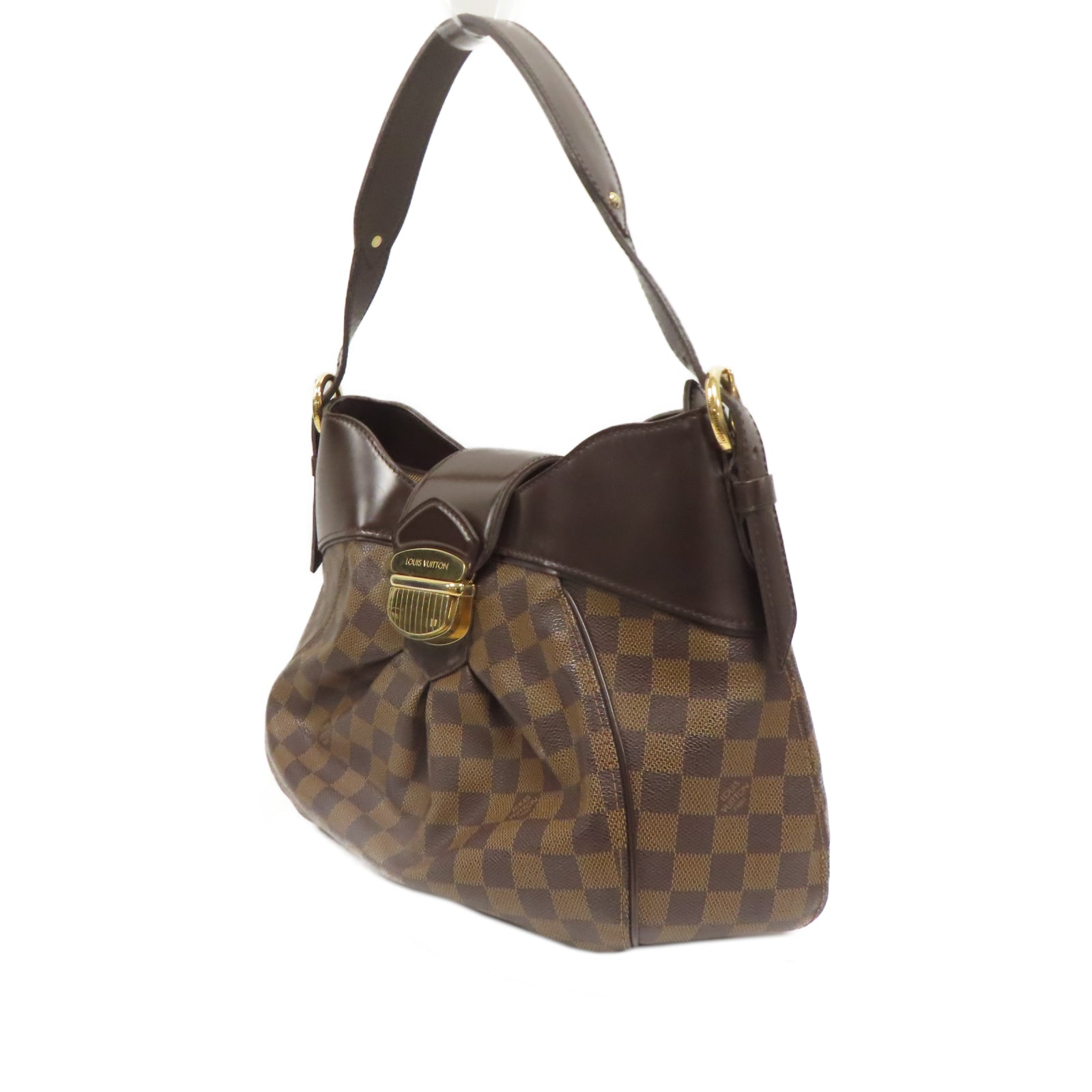 LOUIS VUITTON **【激減優惠】Damier Sistina PM金扣手挽袋啡色
