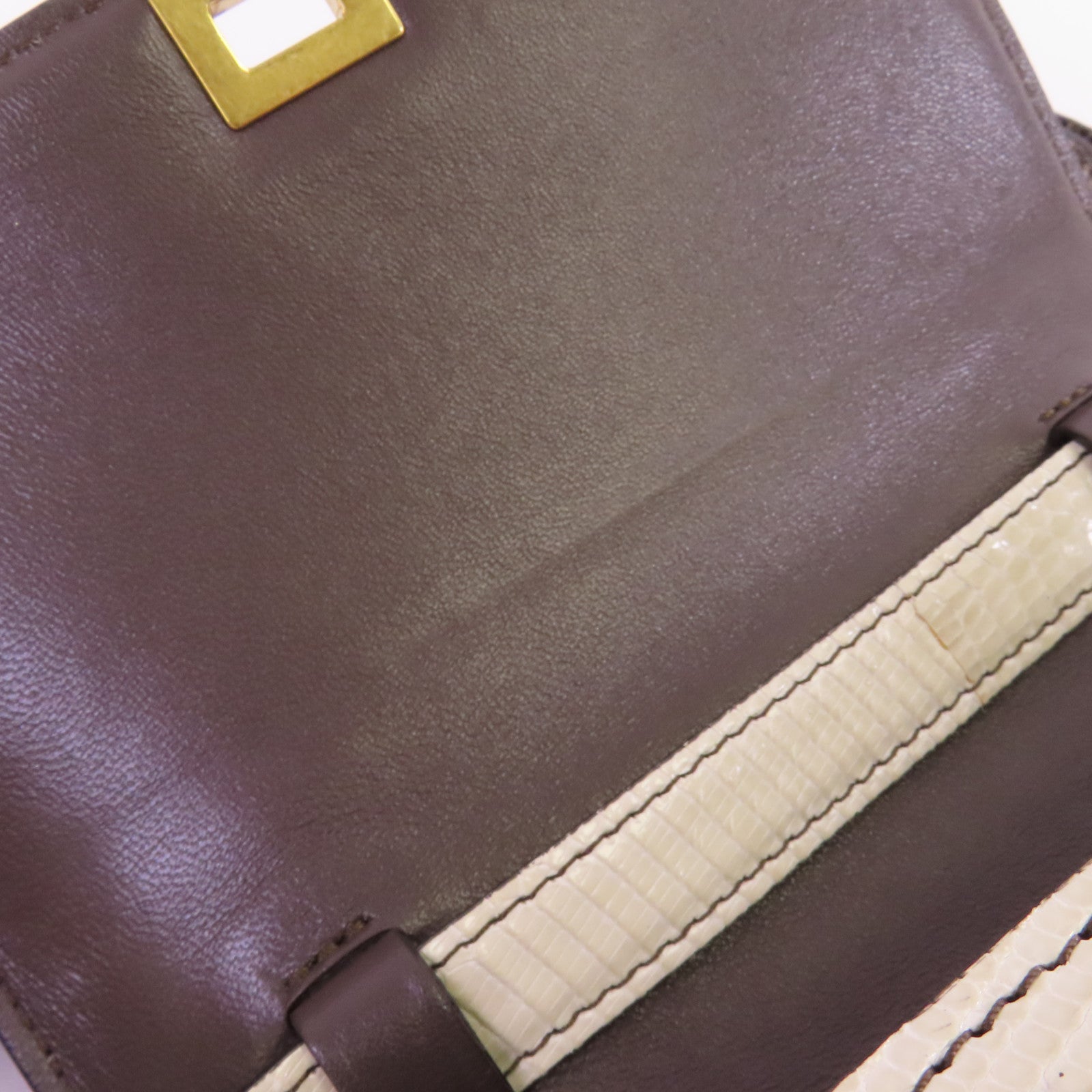 CELINE 【激減優惠】蜥蝪皮革Mini Classic Box金扣肩背袋