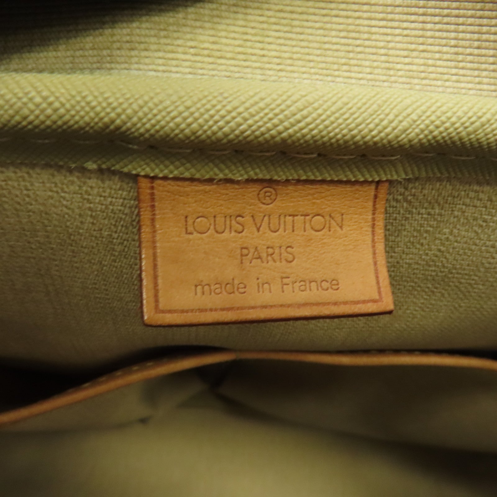 LOUIS VUITTON Monogram Deauville金扣手挽袋棕色