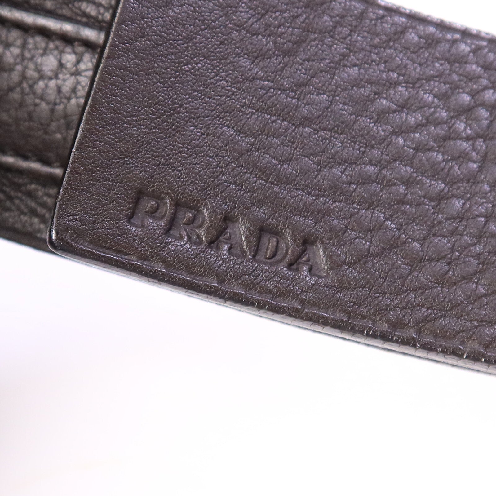 PRADA 牛皮皮革Shoulder Bag銀扣肩背袋