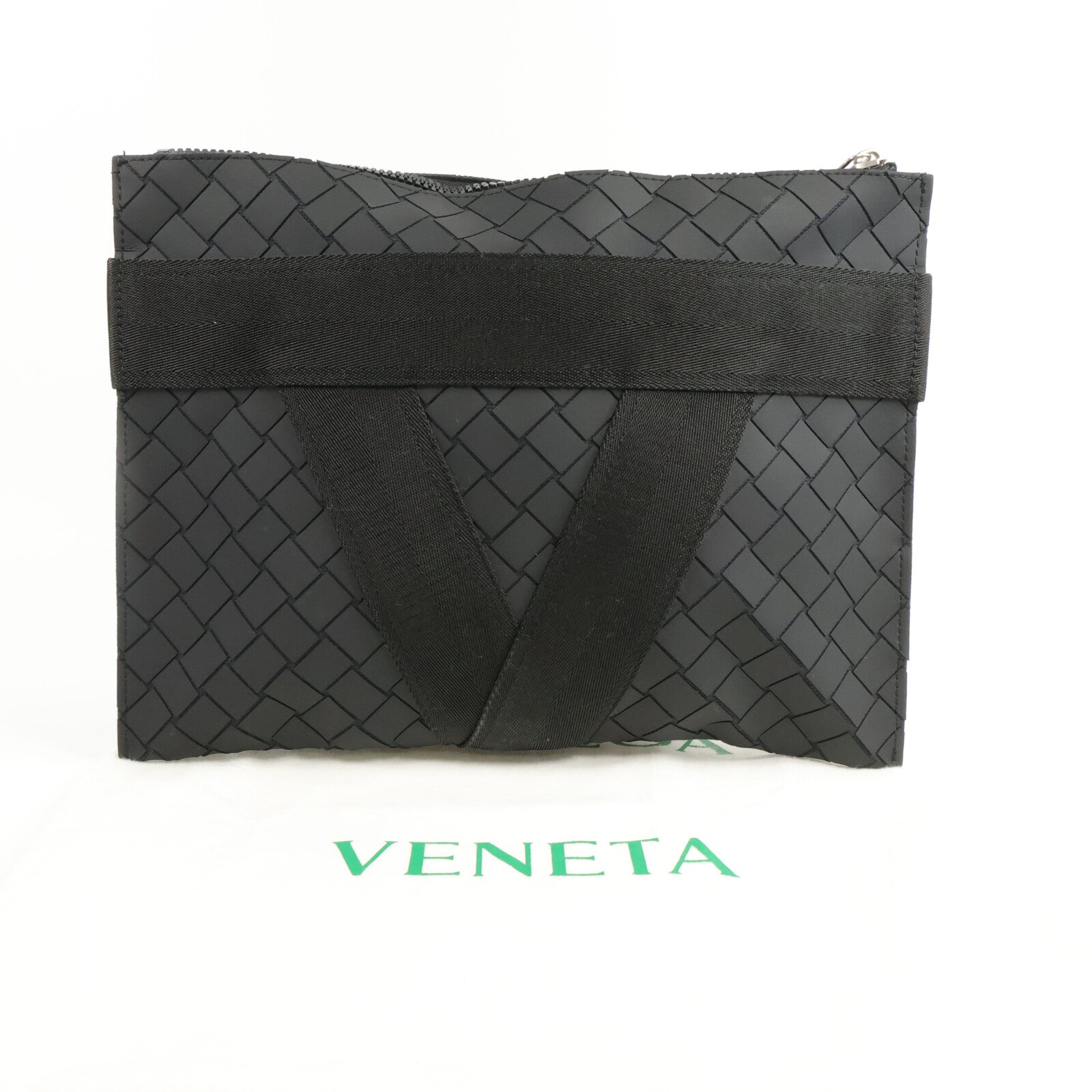 BOTTEGA VENETA 帆布/橡皮Pouch手拿包