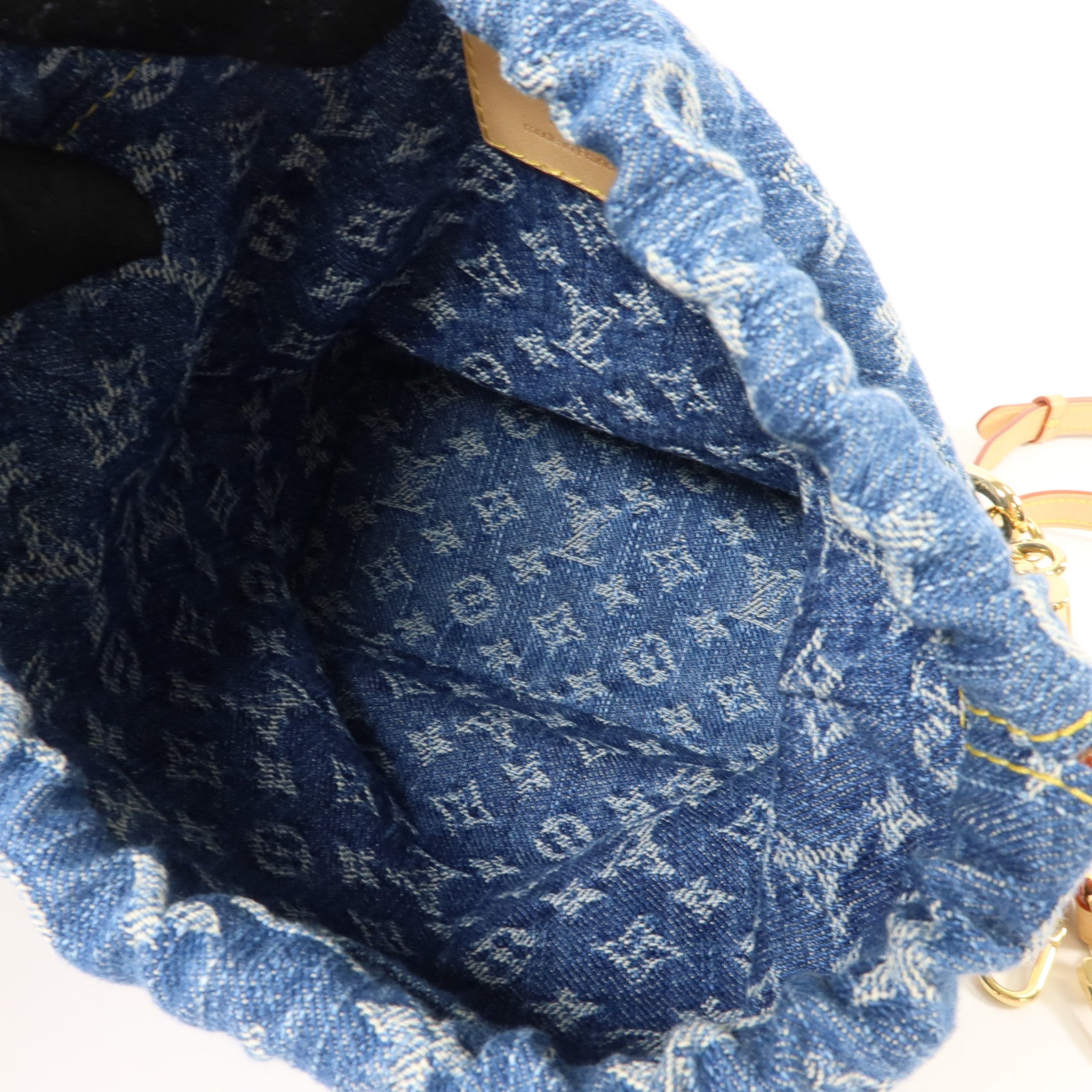 LOUIS VUITTON Monogram Denim Nano Noe手挽肩背兩用袋