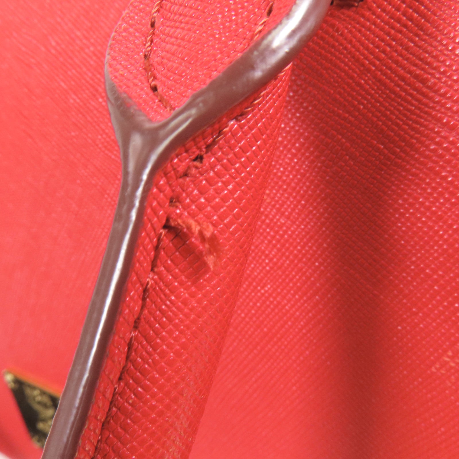 MCM 牛皮皮革Boston Bag金扣手挽袋