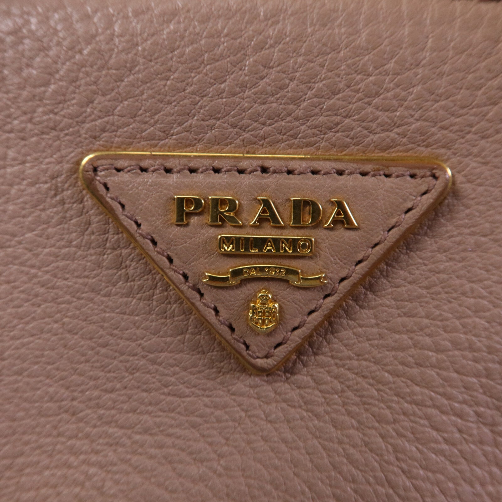 PRADA 牛皮皮革2 Way Shoulder金扣手挽肩背兩用袋