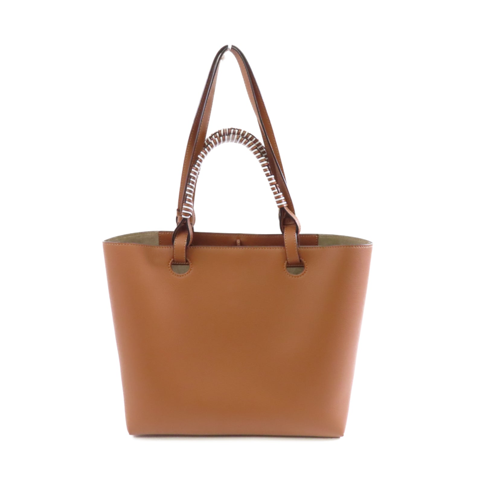 LOEWE 牛皮皮革Anagram Tote Small手挽肩背兩用袋啡色