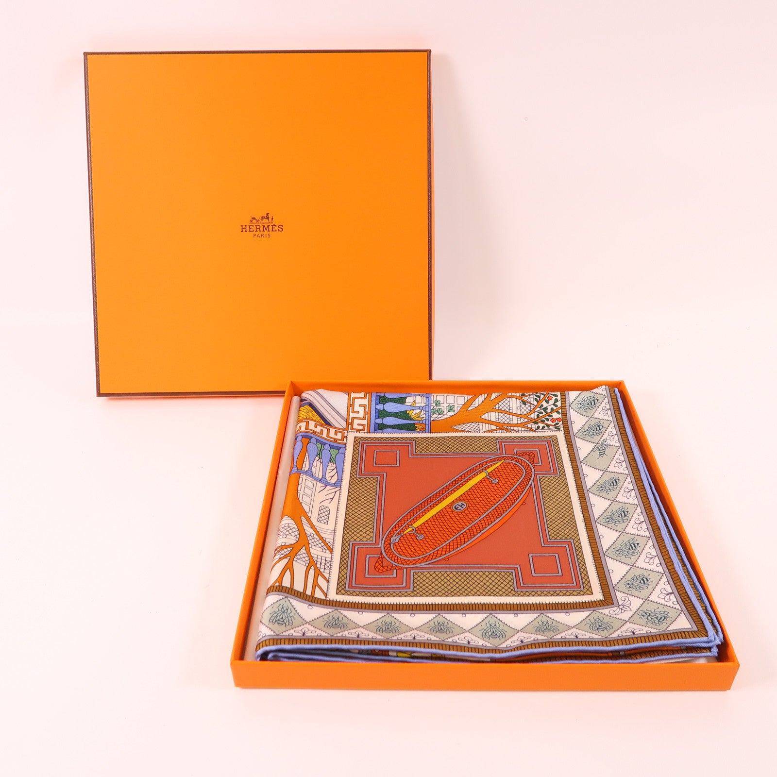 HERMES 絲質Scarf 90X90絲巾