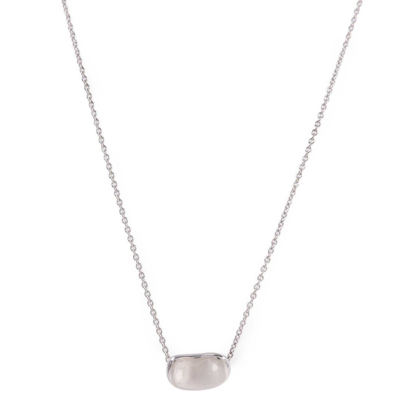 TIFFANY＆CO 925純銀Bean Design Nacklace項鍊