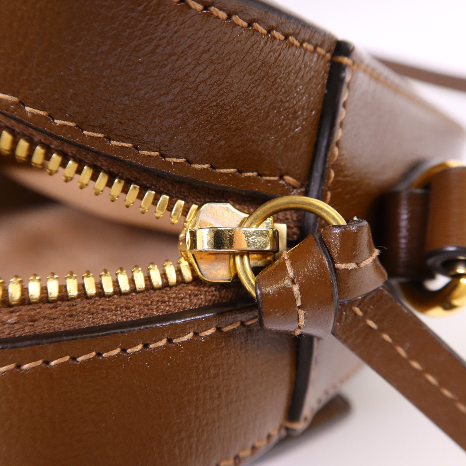 GUCCI 塗層帆布Horsebit 1955 Shoulder Bag金扣肩背袋