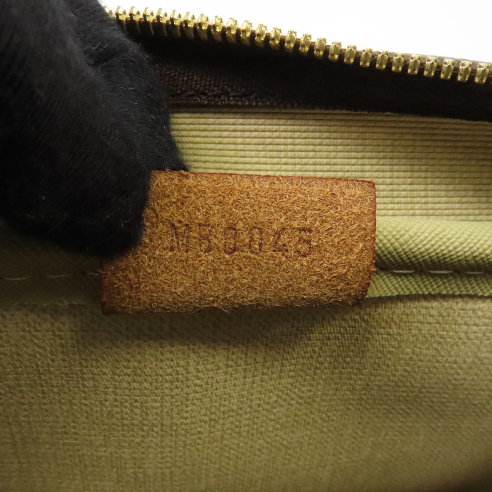 LOUIS VUITTON Monogram Deauville金扣手挽袋棕色