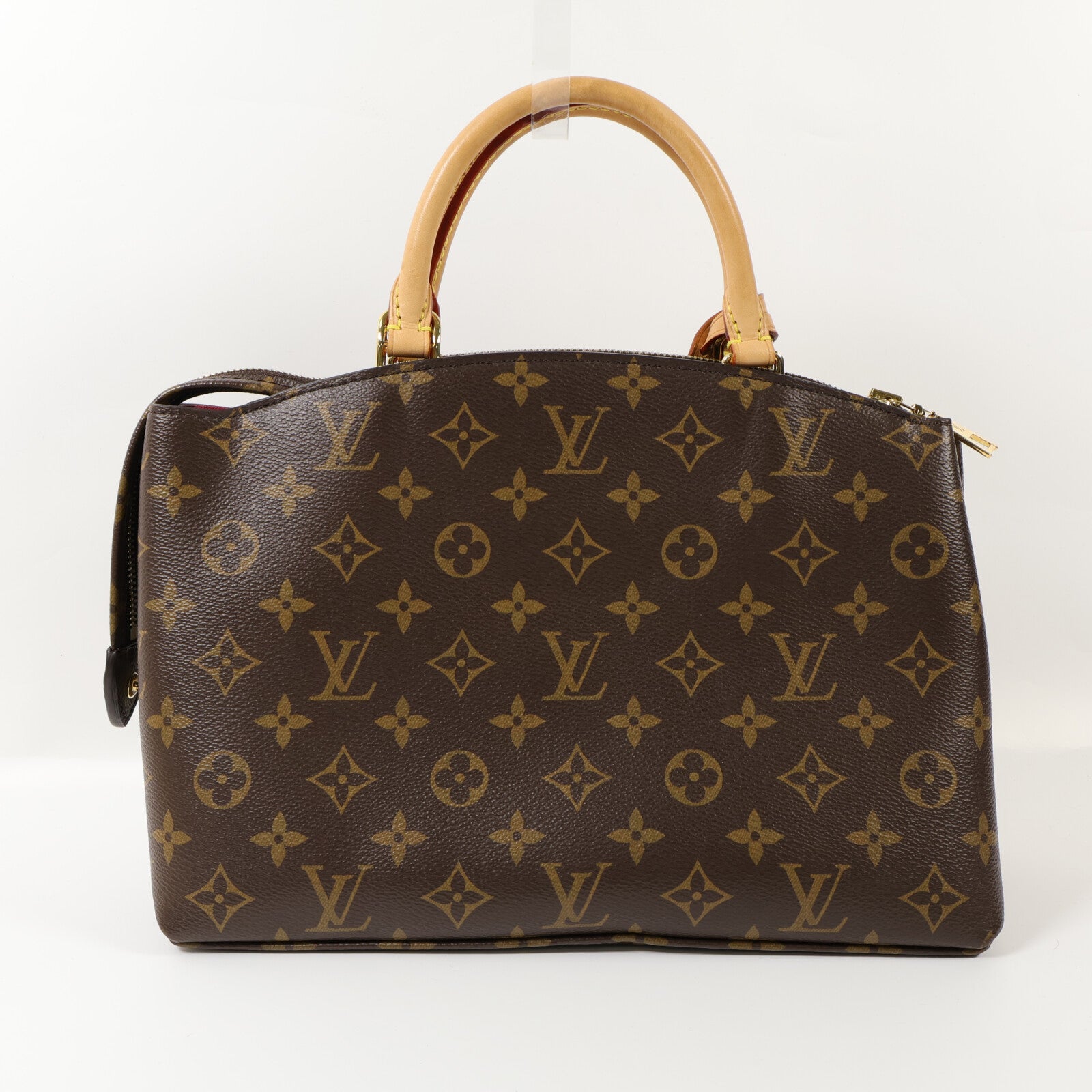 LOUIS VUITTON Monogram Petit Palais金扣手挽肩背兩用袋棕色