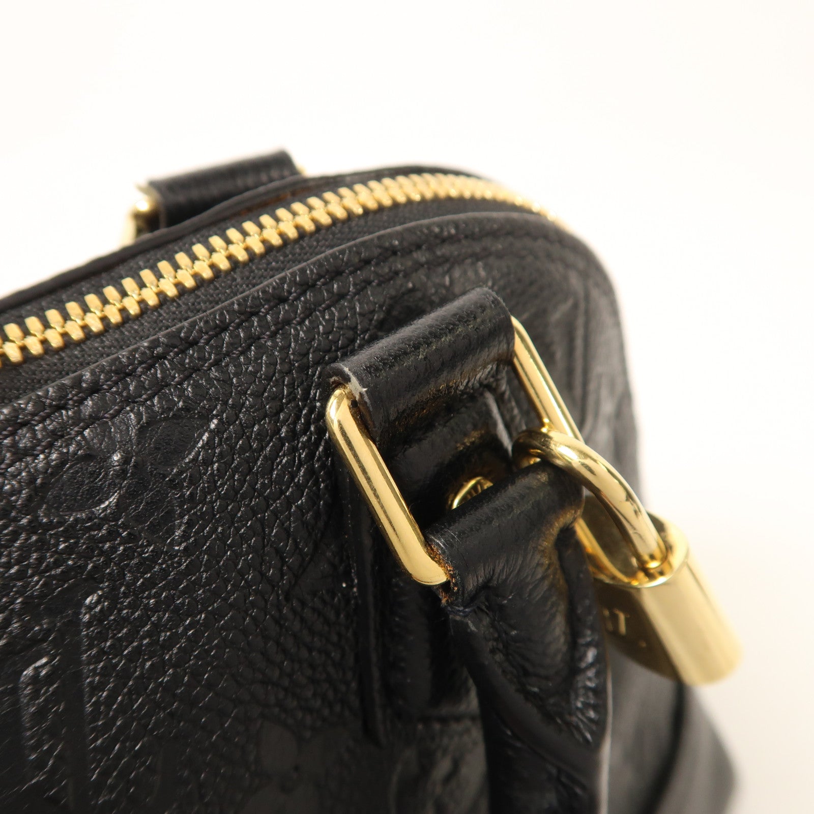 LOUIS VUITTON Monogram Empreinte Neo Alma BB金扣手挽肩背兩用袋