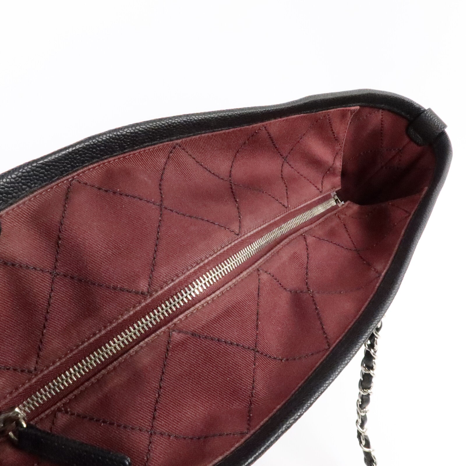 CHANEL 牛皮皮革Grand Shopping Tote鏈帶肩背袋