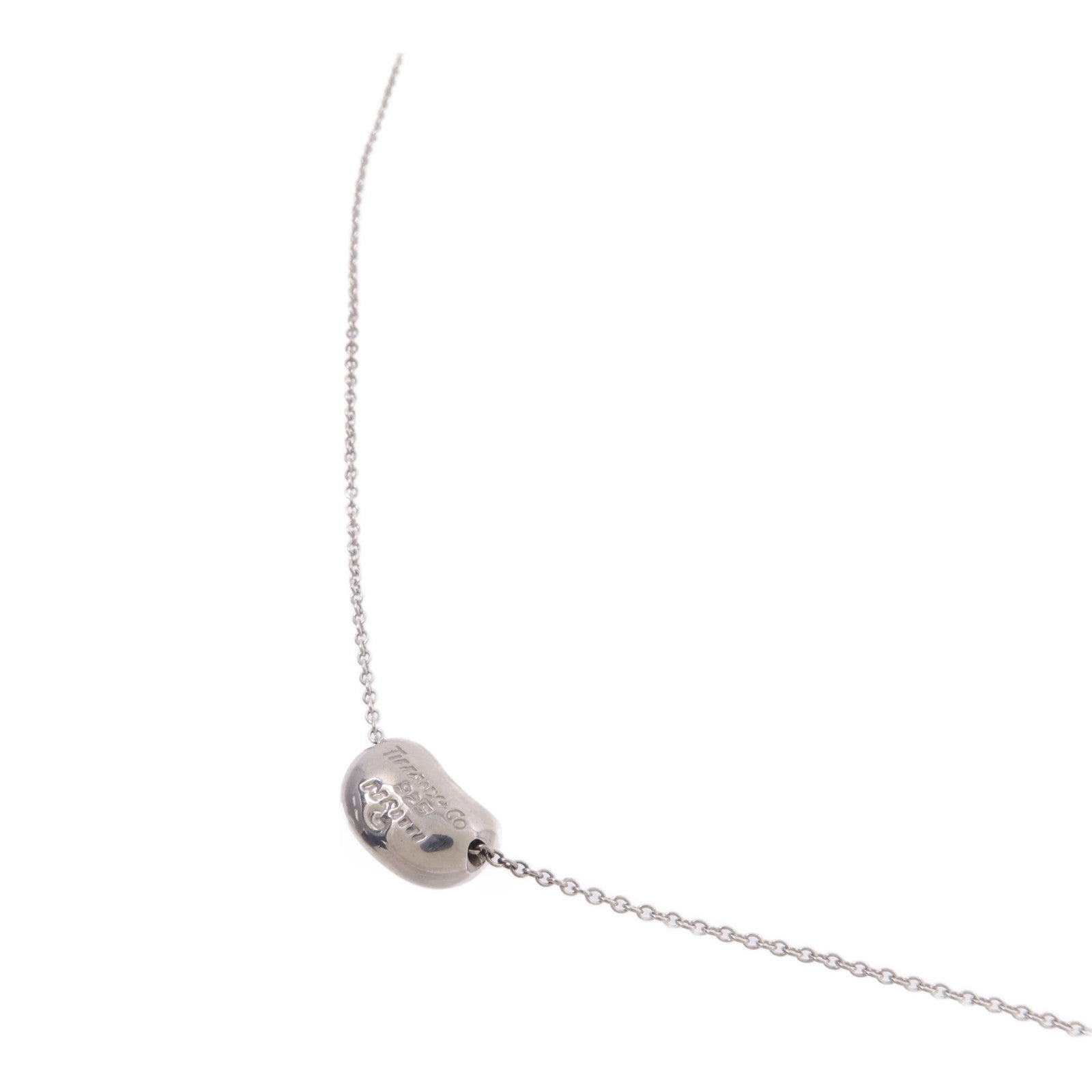 TIFFANY＆CO 925純銀Bean Design Nacklace項鍊