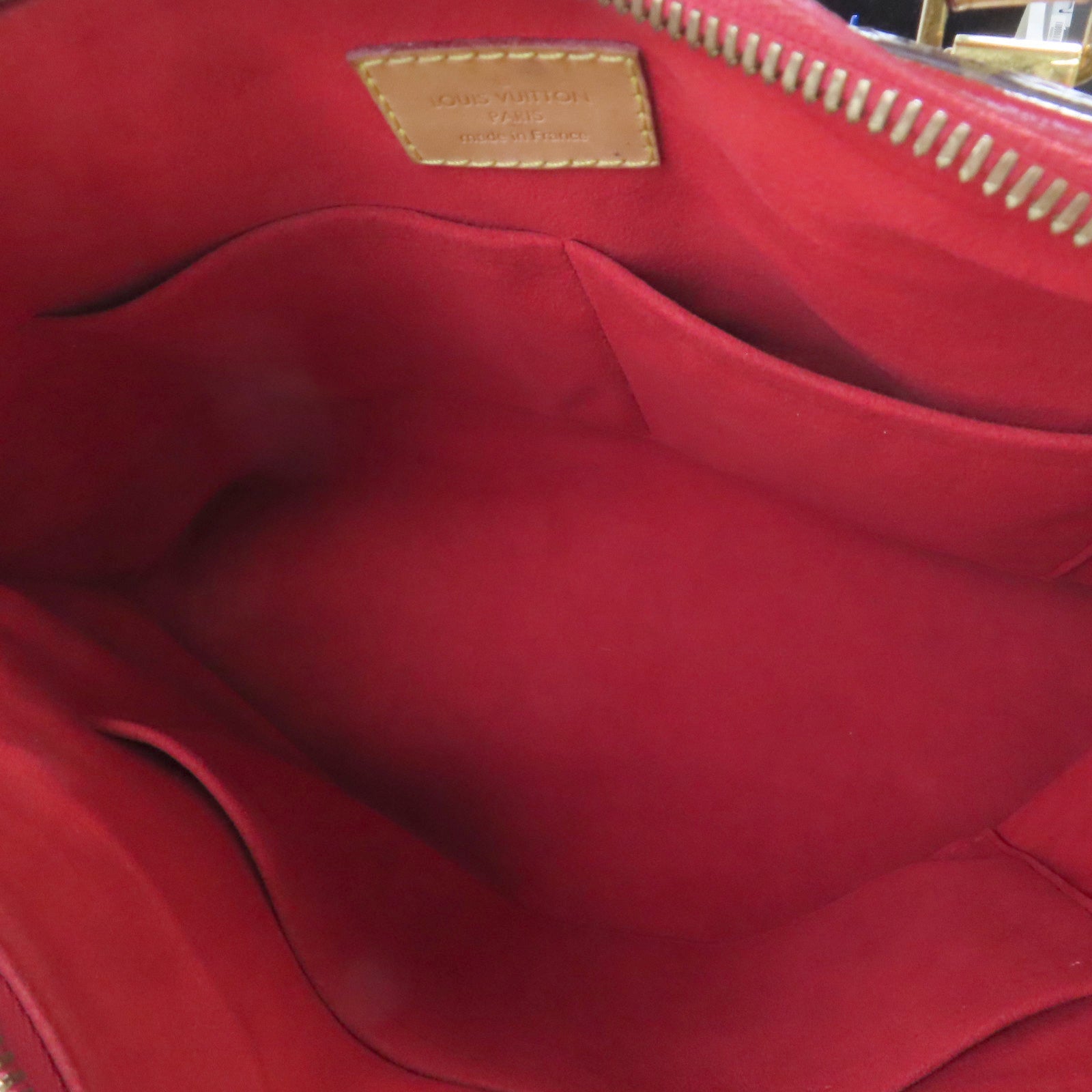 LOUIS VUITTON Monogram Pallas MM 2Way Shoulder Bag金扣手挽肩背兩用袋啡色/紅色