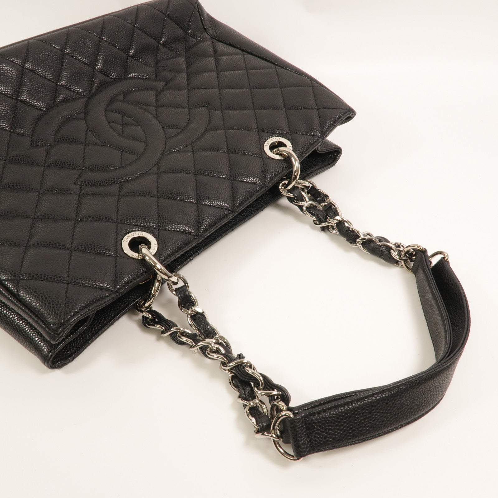 CHANEL GST Grand Shopping Tote Bag鏈帶肩背袋