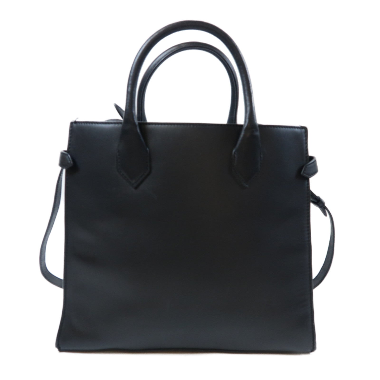 BALENCIAGA 【激減優惠】蛇皮皮革/牛皮皮革2 Way Shoulder Bag金扣手挽肩背兩用袋紅色/黑色