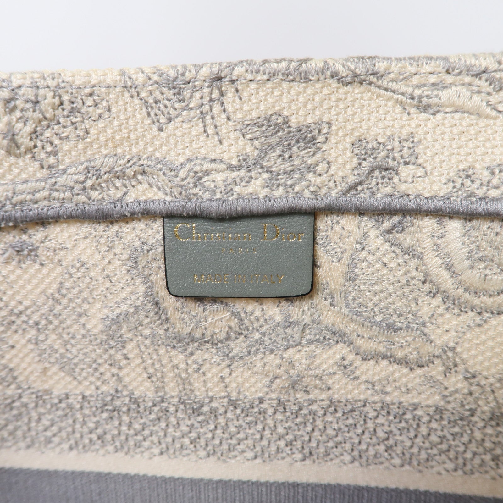 Dior 帆布Book Tote手挽袋灰色