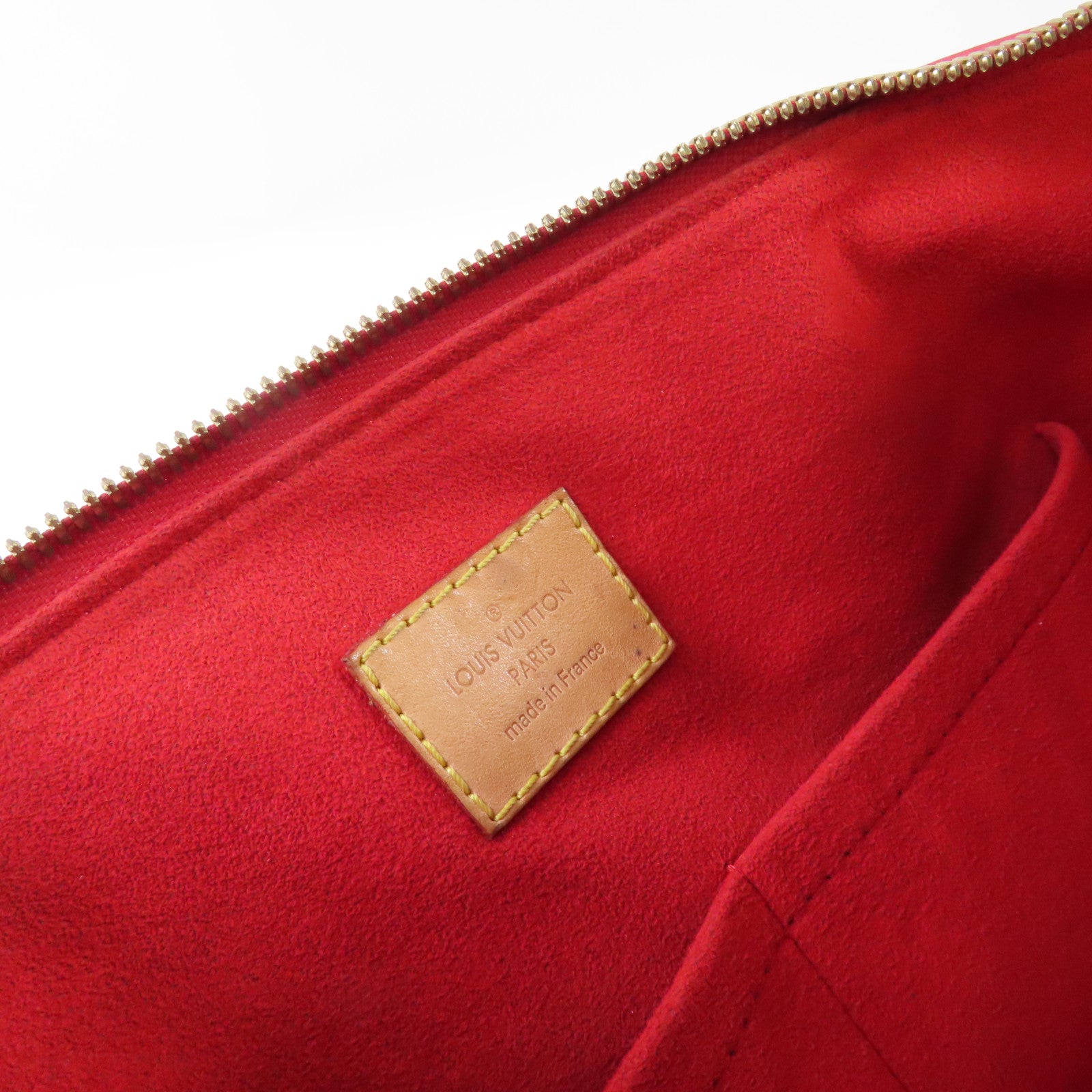 LOUIS VUITTON Monogram Pallas MM 2Way Shoulder Bag金扣手挽肩背兩用袋啡色/紅色