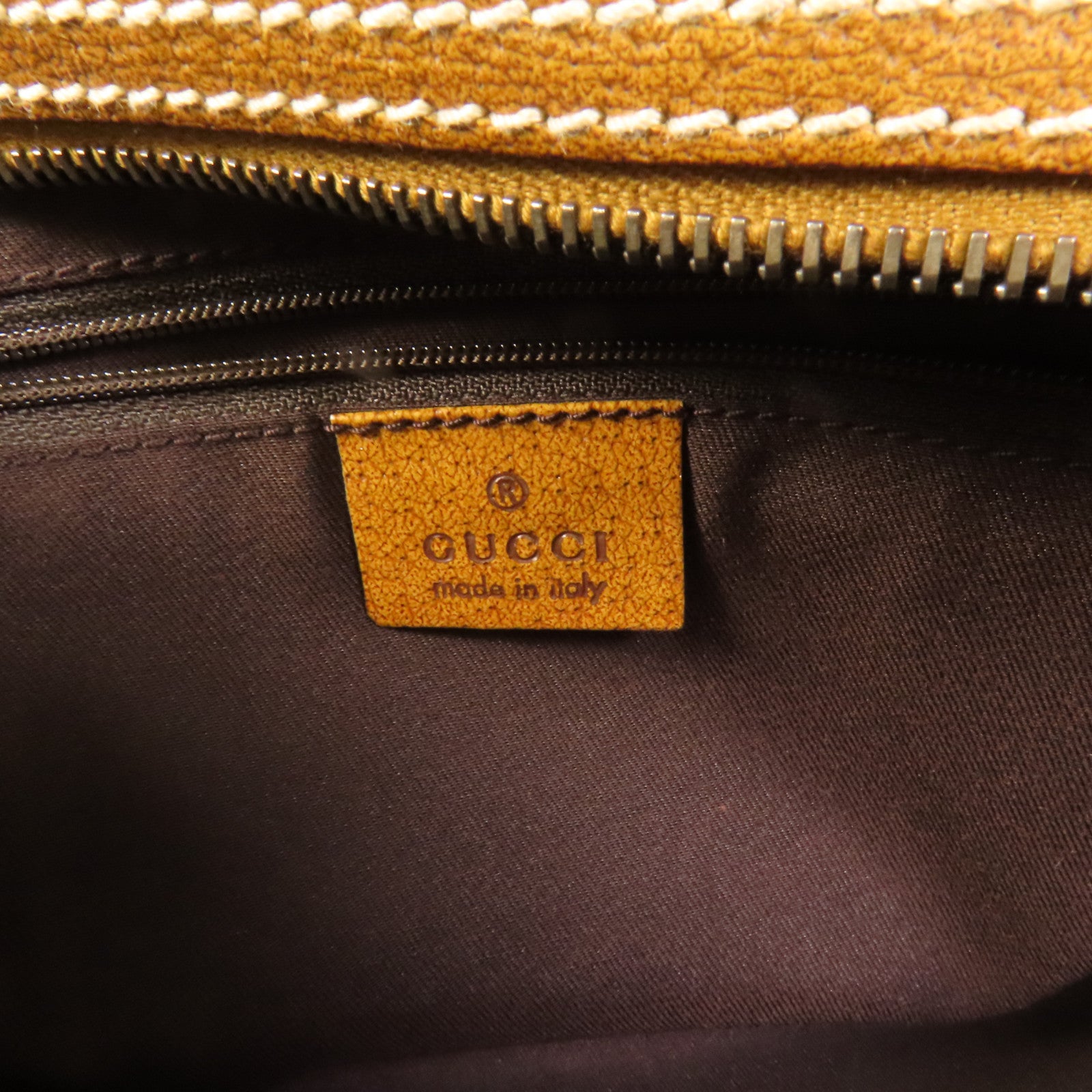 GUCCI 帆布Hand Bag銀扣手挽袋