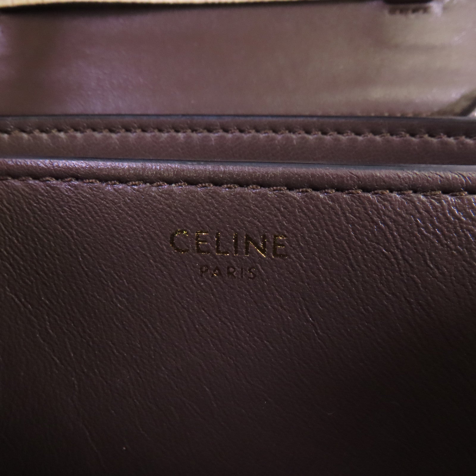 CELINE 【激減優惠】蜥蝪皮革Mini Classic Box金扣肩背袋